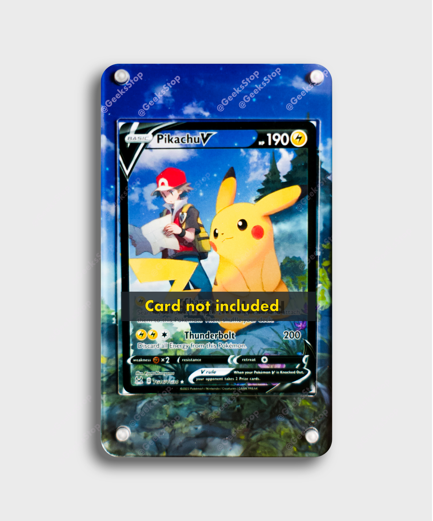 Pikachu V TG16 Extended Art Custom Pokemon Card Display Case – GeeksStop