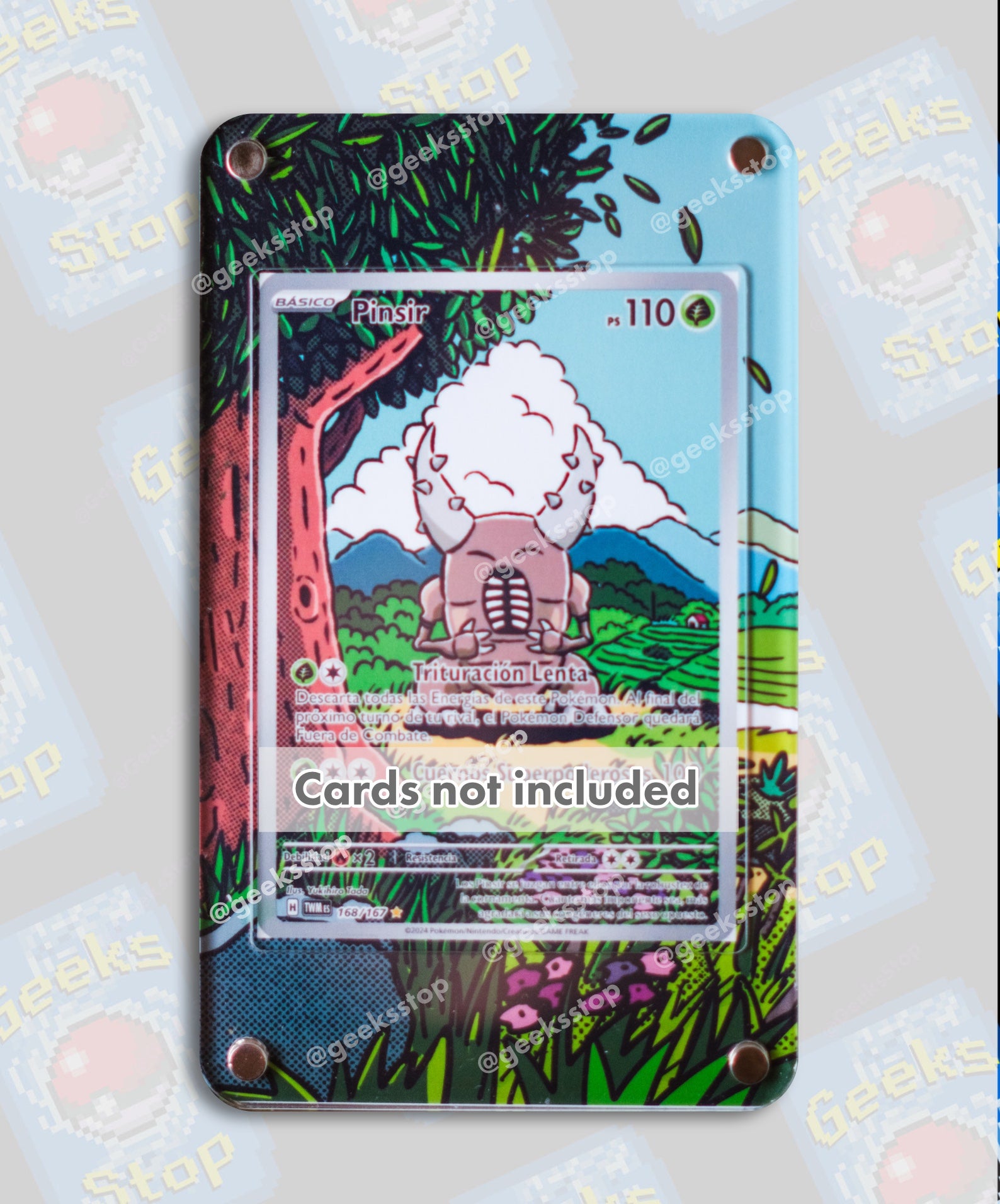 Pinsir Illustration Rare | Card Display Case Extended Art for Pokemon GeeksStop Pinsir Illustration Rare | Card Display Case Extended Art for Pokemon GeeksStop