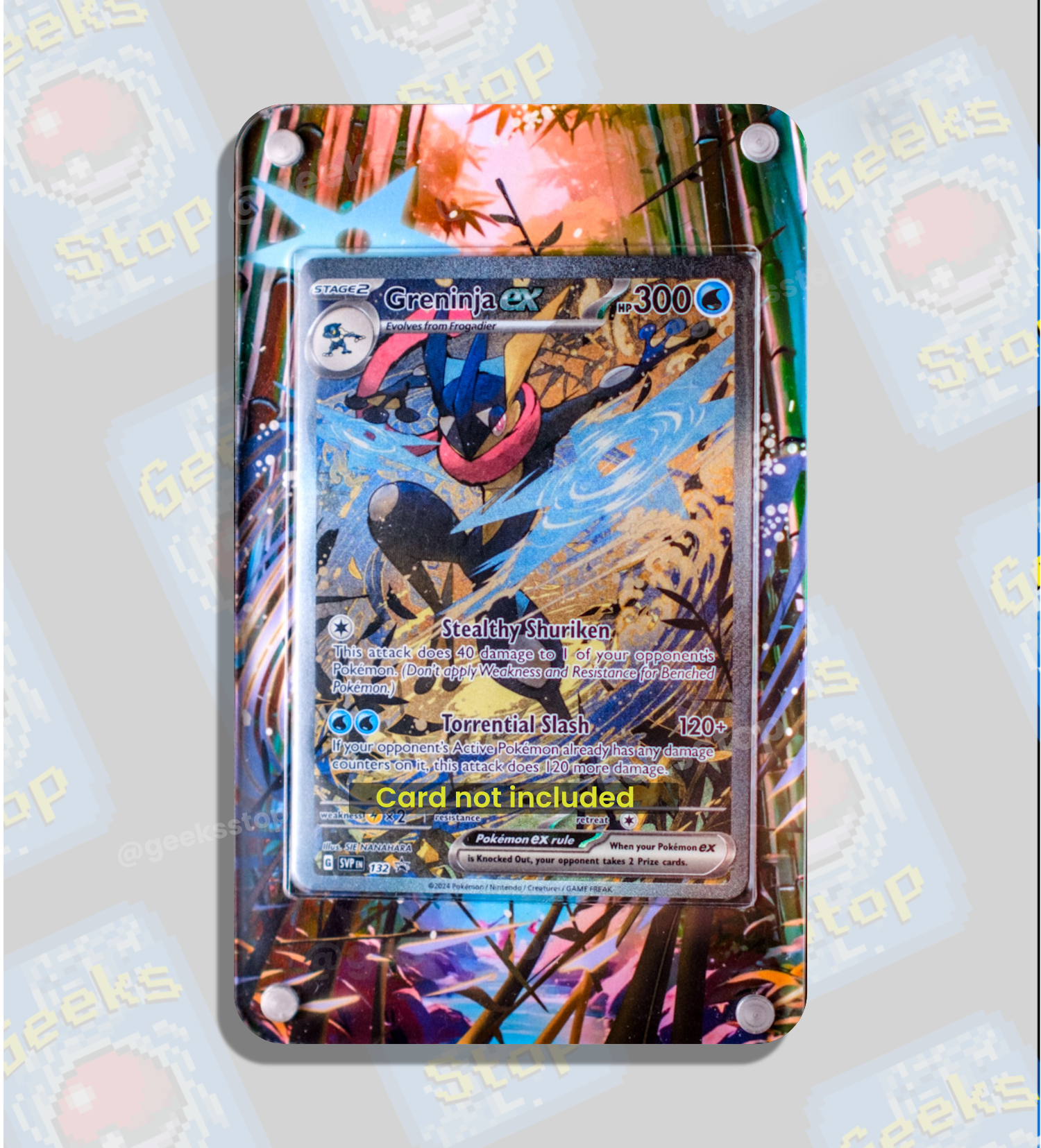 Greninja ex Promo | Extended Art Display Case for Pokmon Card GeeksStop Greninja ex Promo | Extended Art Display Case for Pokmon Card GeeksStop