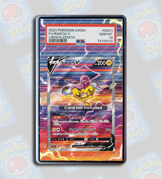 Raikou V PSA TAG Beckett | Extended Art Display for Pokemon Card