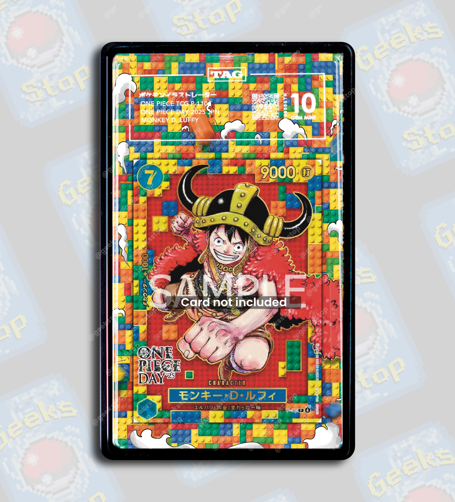 Luffy LEGO One Piece Day 2025 Promo PSA TAG Beckett | Display Case Ext GeeksStop Luffy LEGO One Piece Day 2025 Promo PSA TAG Beckett | Display Case Ext GeeksStop