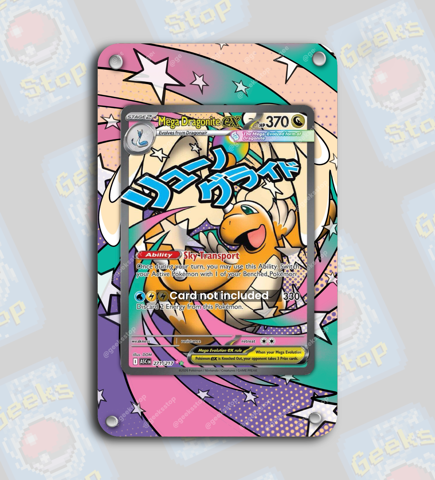 pokemon card mega dragonite ex Mega Dragonite ex MUR Mega Dream Pokemon Proxy Card English – OP Proxies TCG main image 0