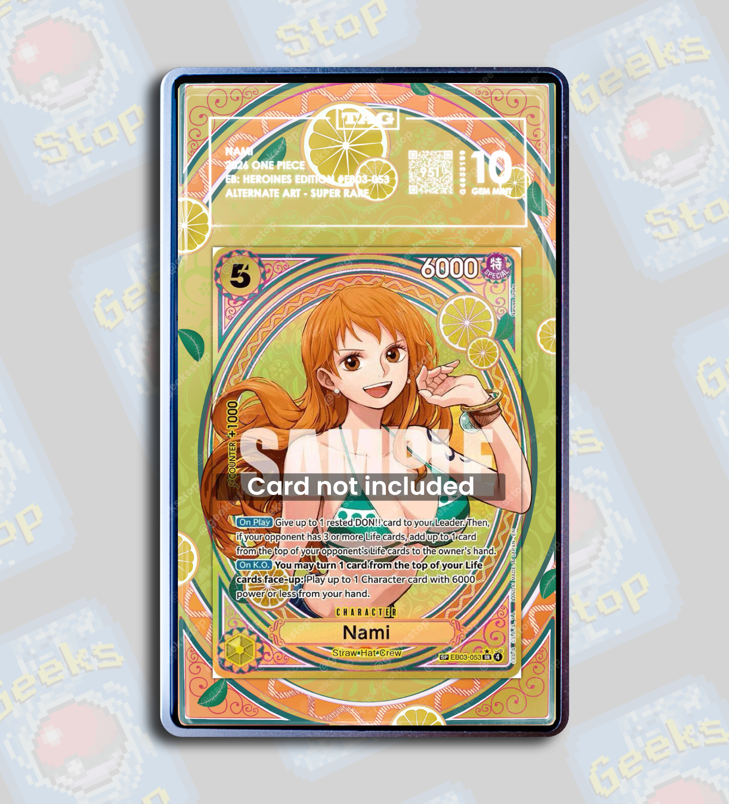 EB03-053 NAMI アルタナティブアート PSA10 Nami (053) (Alternate Art) (EB03-053-AA) | Busca de Cartas