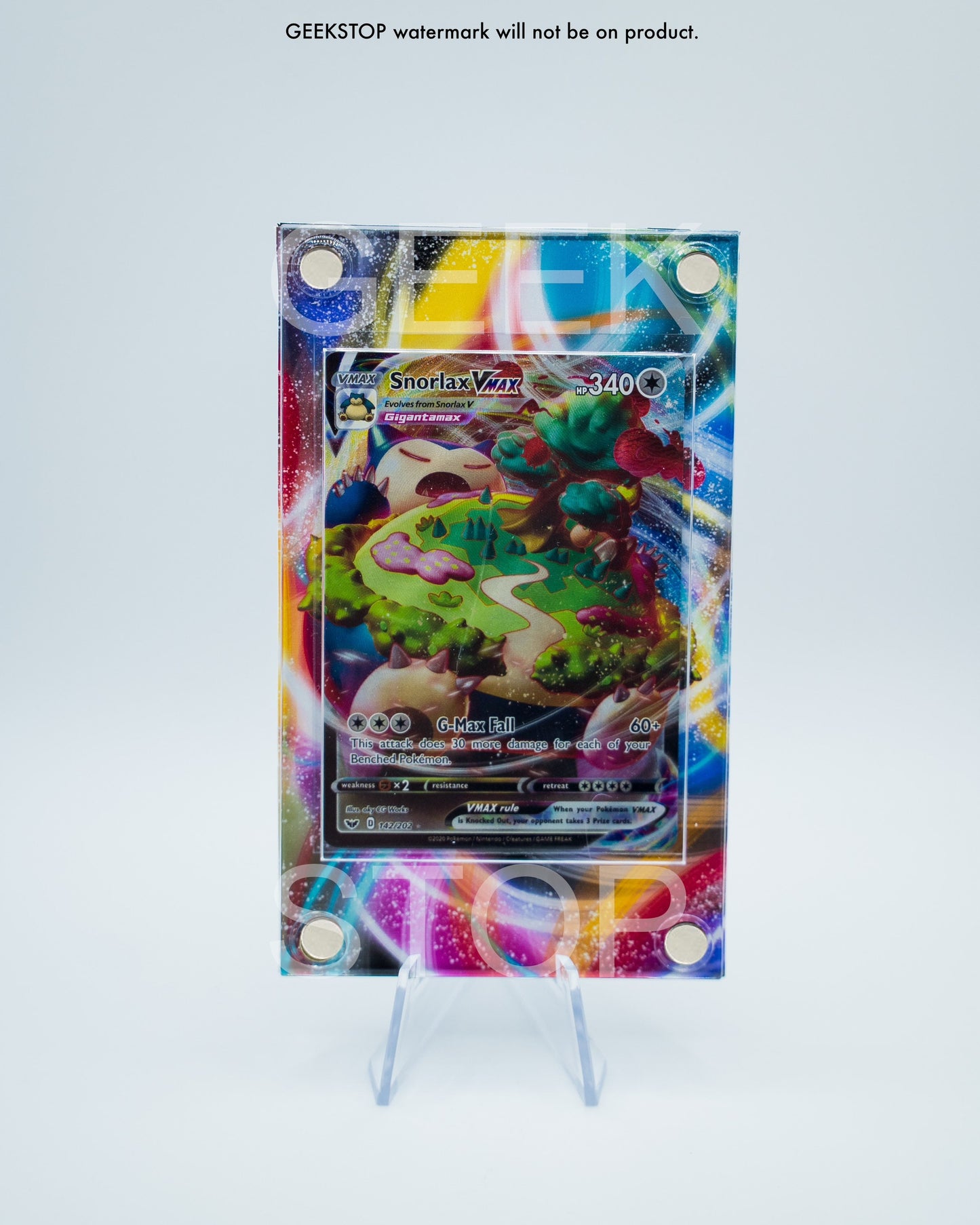 Snorlax VMAX Promo | Card Display Case Extended Art for Pokemon Card