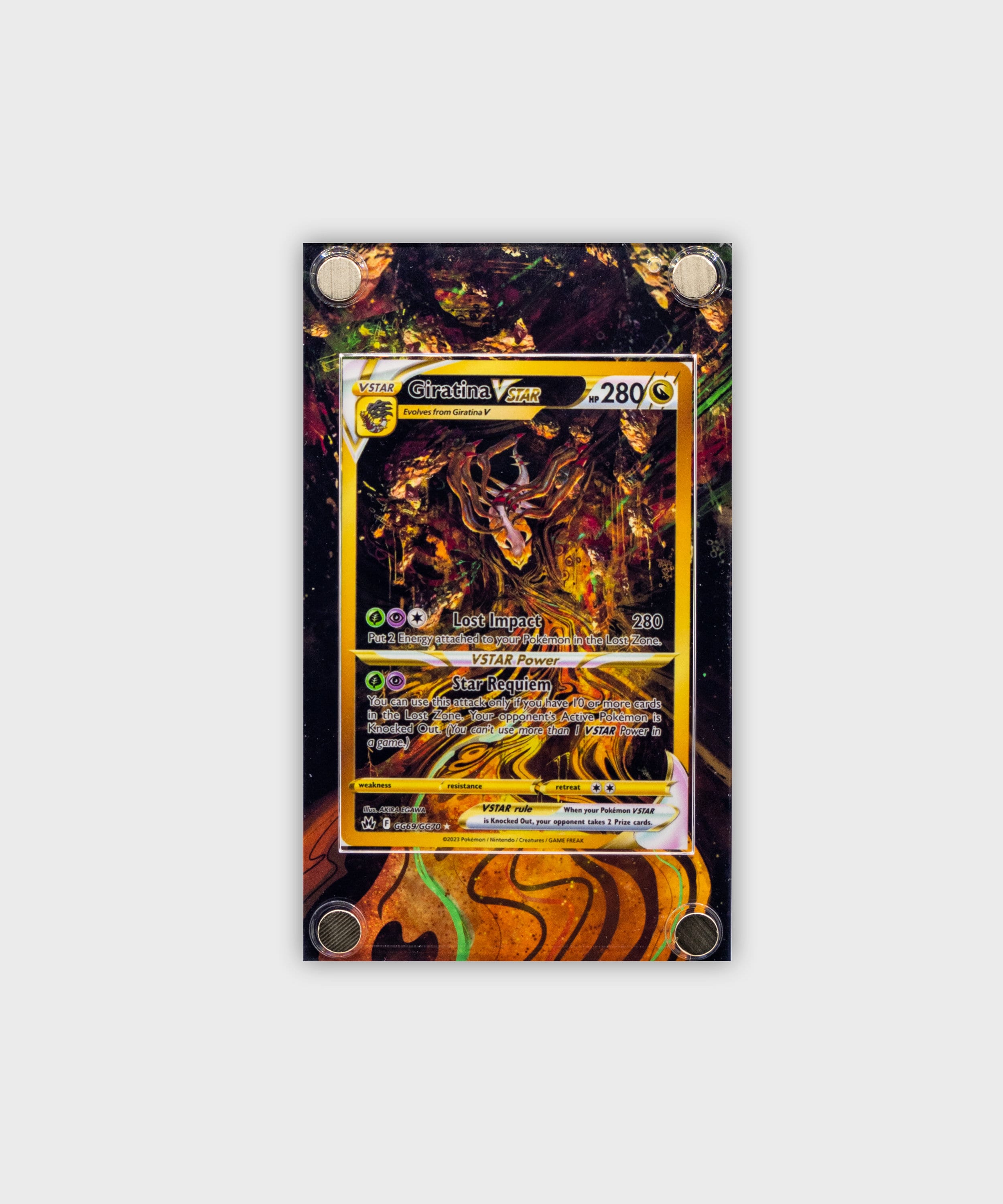 Giratina VSTAR GG69 | Card Display Case Extended Art for Pokemon Card GeeksStop Giratina VSTAR GG69 | Card Display Case Extended Art for Pokemon Card GeeksStop