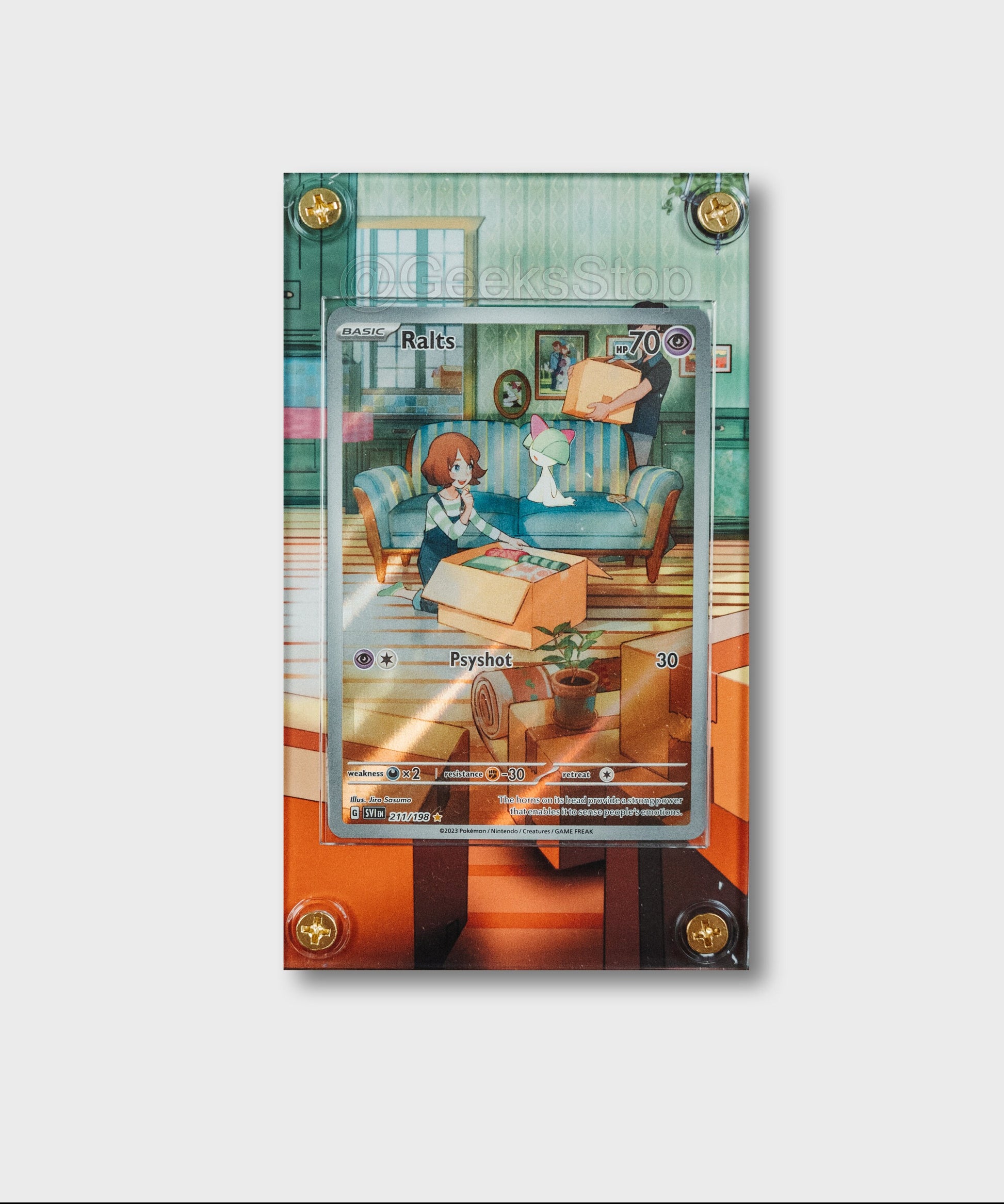 Ralts Illustration Rare | Card Display Case Extended Art for Pokemon Card