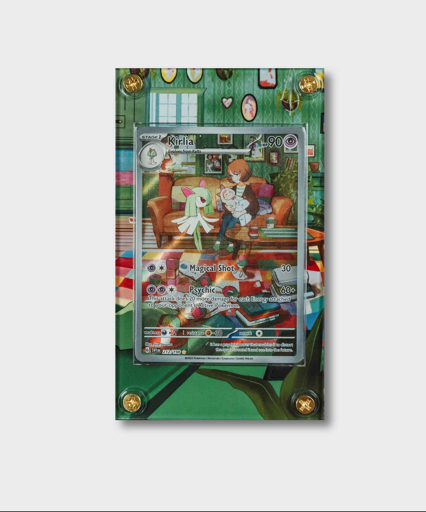 Kirlia AR | Card Display Case Extended Art for Pokemon Card