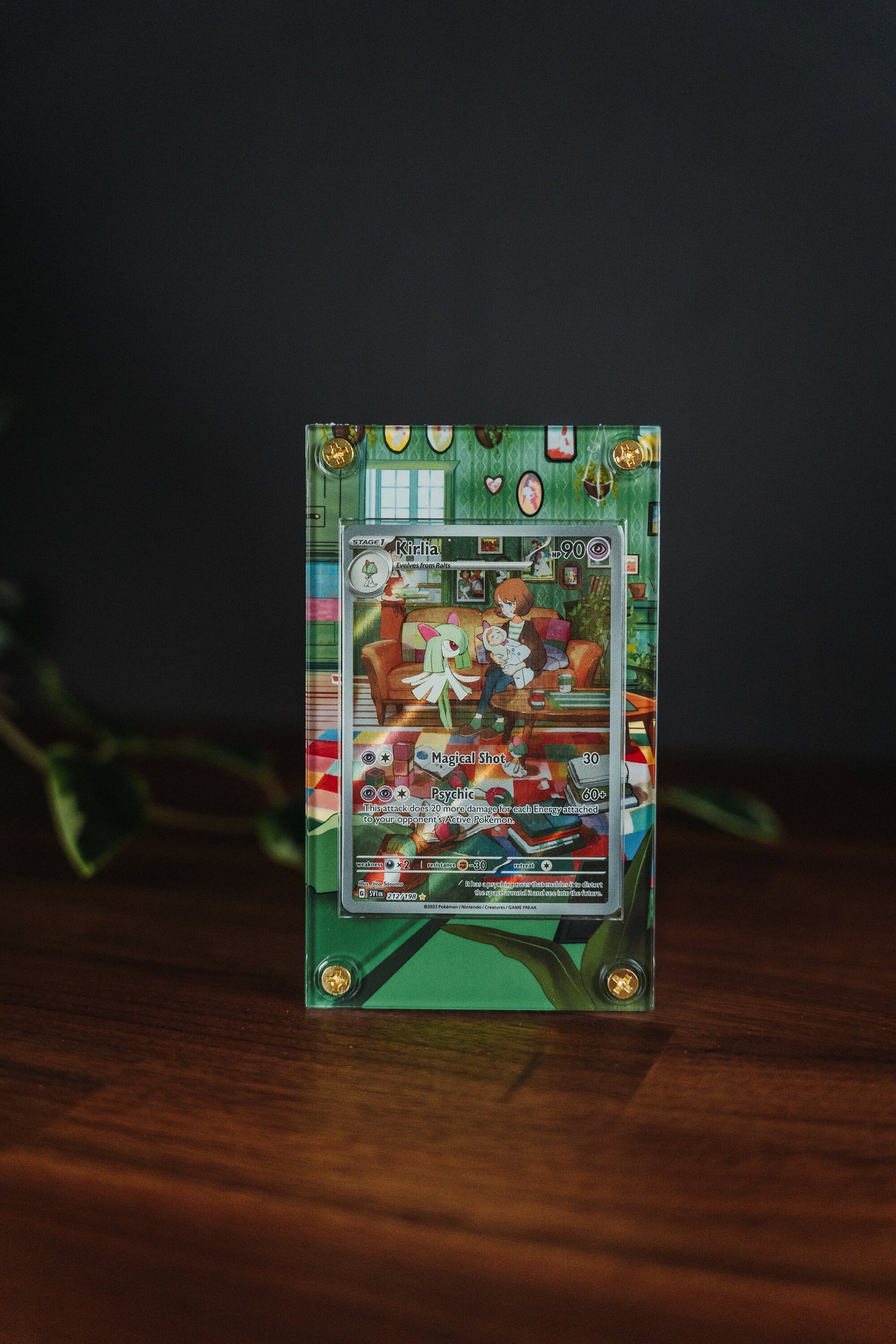 Kirlia AR | Card Display Case Extended Art for Pokemon Card