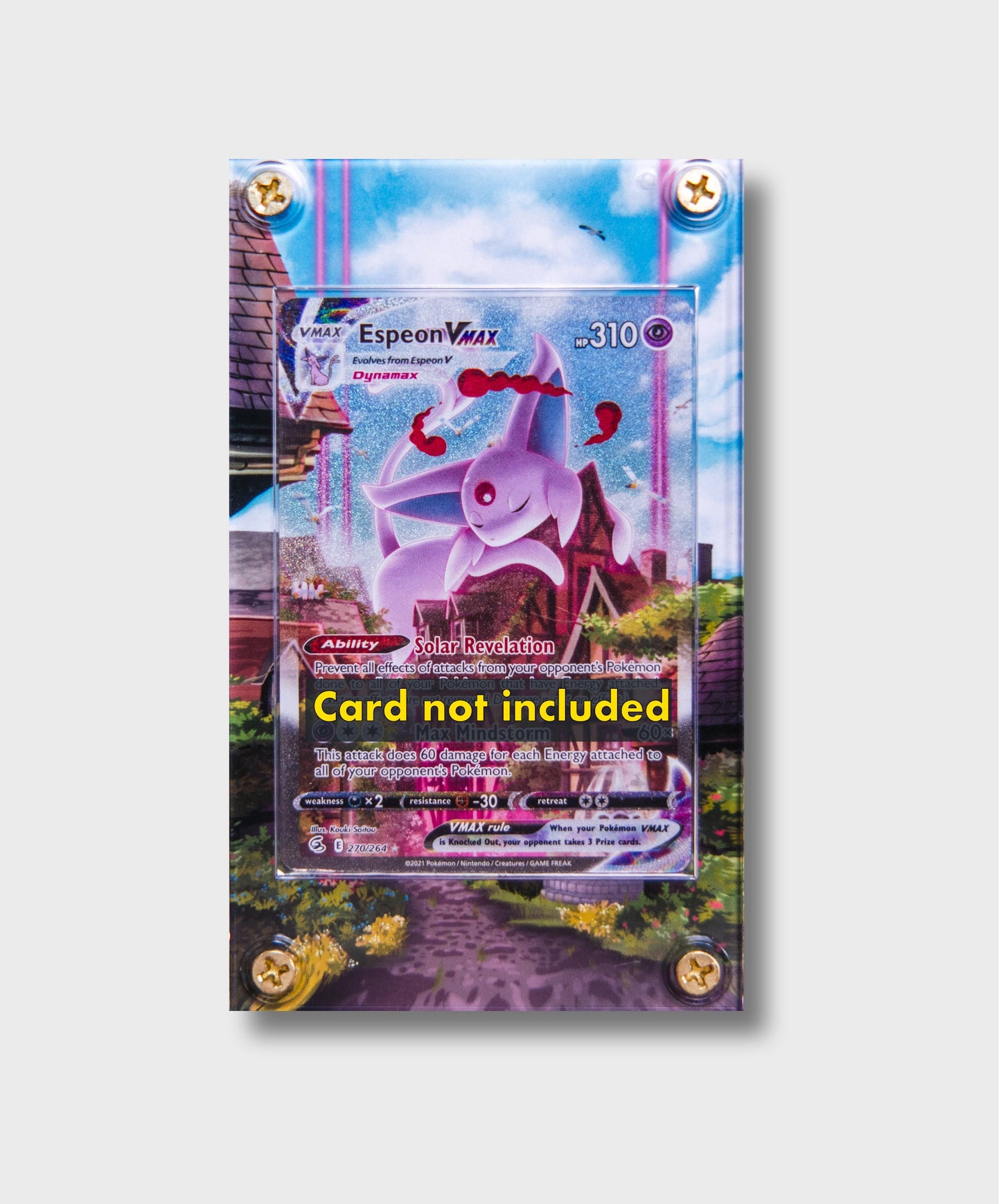 Espeon VMAX Alternate Art | Card Display Case Extended Art for Pokemon Card