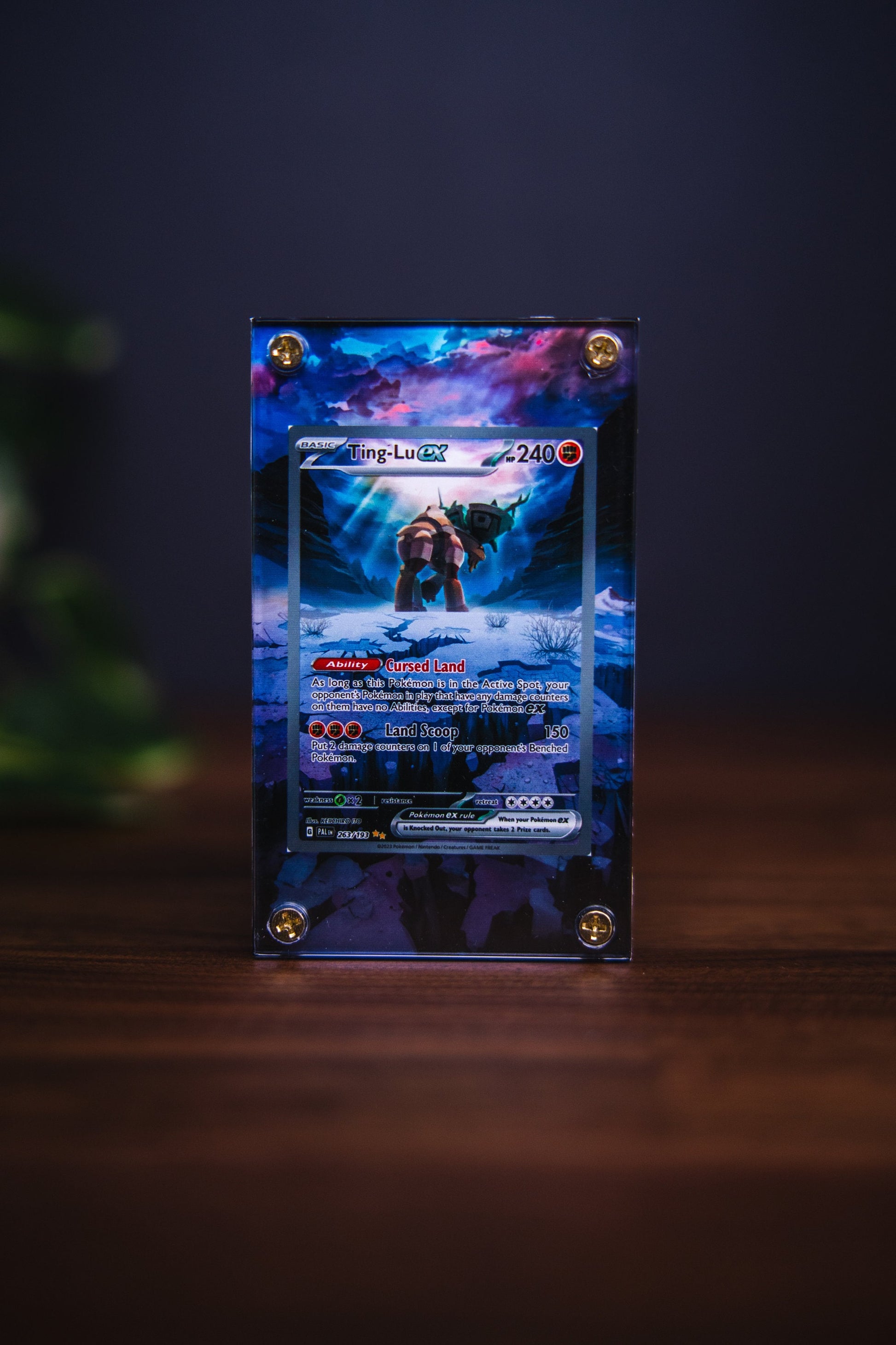 Ting-Lu ex Illustration Art | Card Display Case Extended Art for Pokemon Card