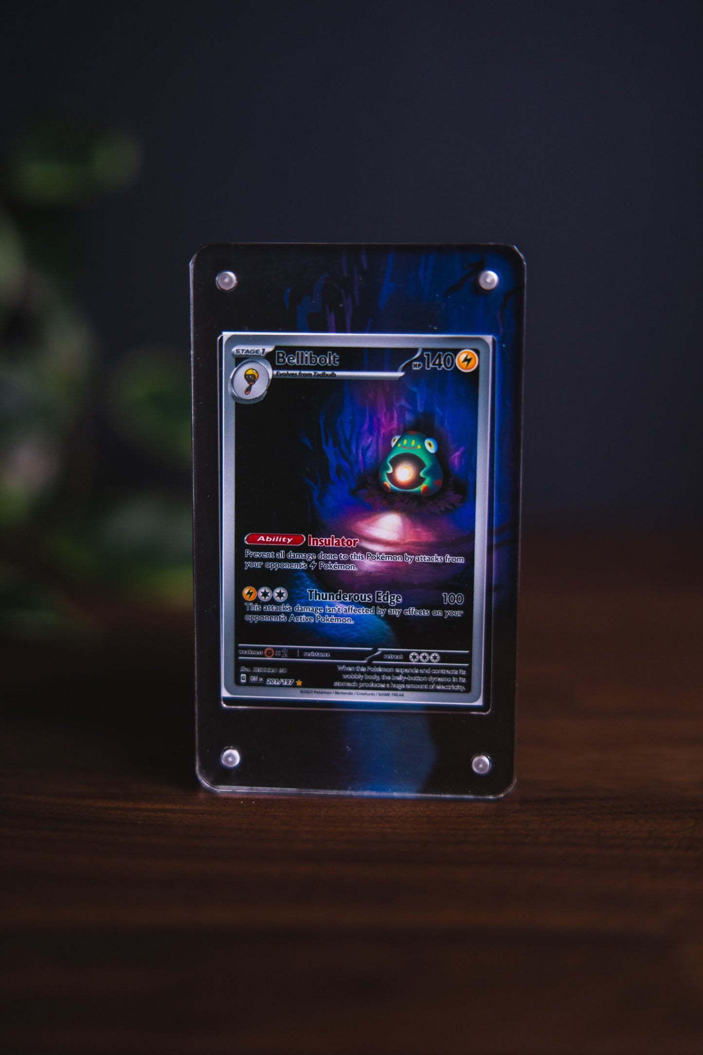 Bellibolt | Card Display Case Extended Art for Pokemon Card