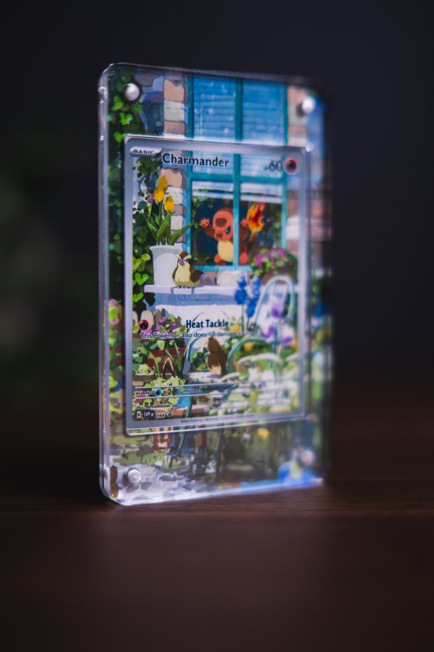 Charmander ETB Promo | Card Display Case Extended Art for Pokemon Card