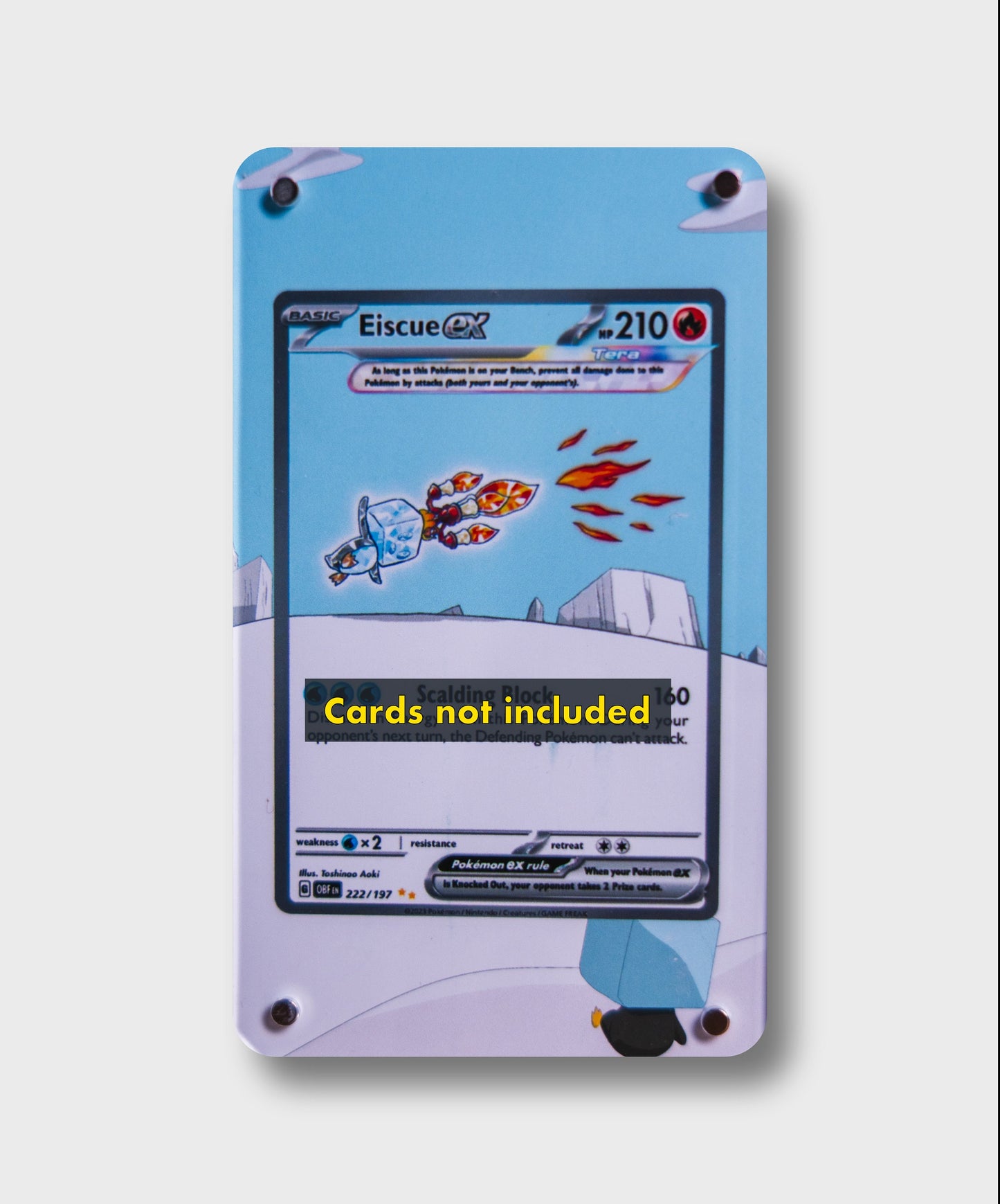 Eiscue ex SIR | Card Display Case Extended Art for Pokemon Card