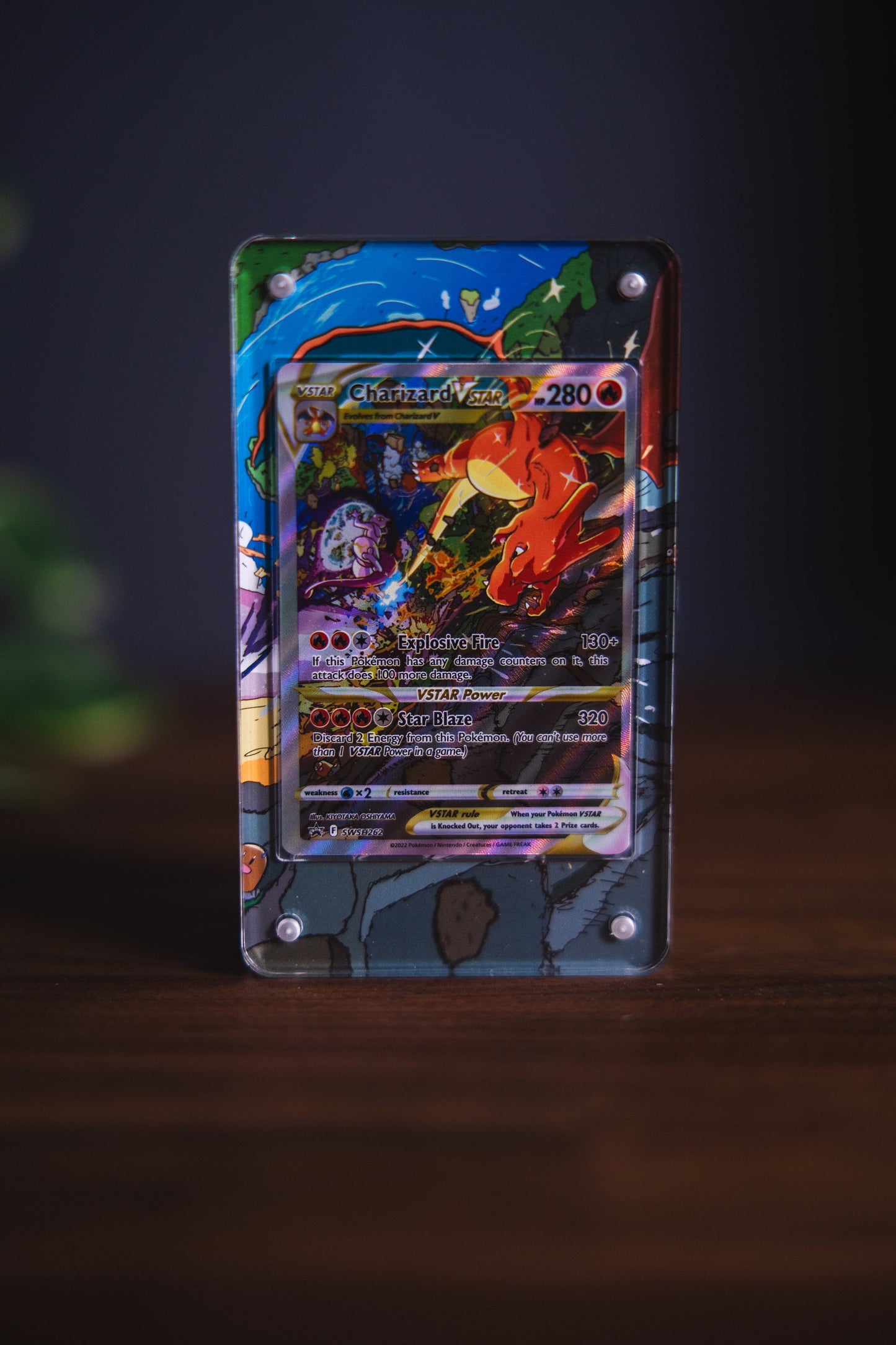 Charizard VSTAR UPC Promo | Card Display Case Extended Art for Pokemon Card
