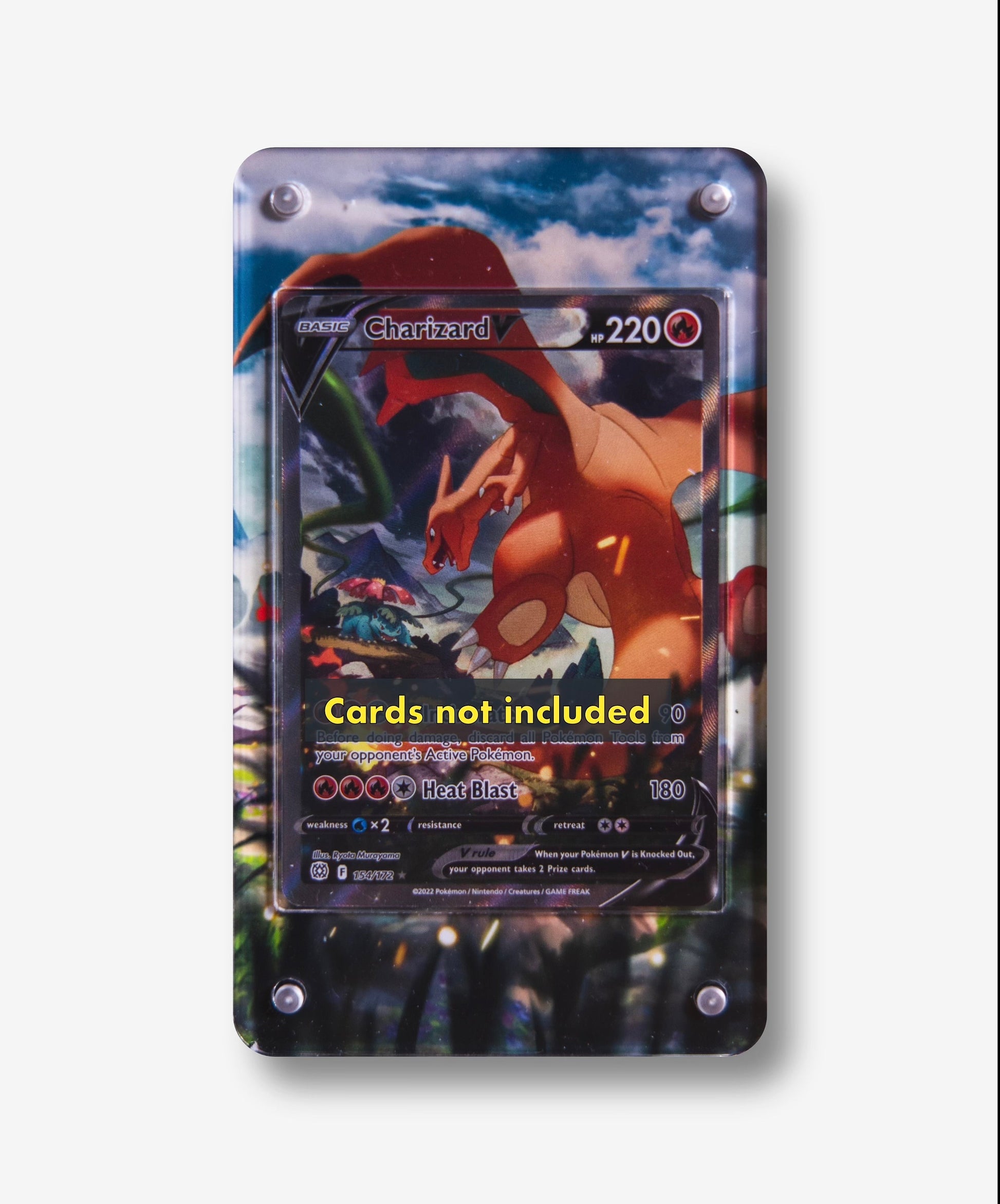 Charizard V Alternate Art | Card Display Case Extended Art for Pokemon Card