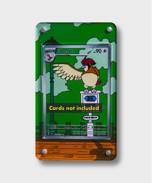 Pidgeotto AR | Card Display Case Extended Art for Pokemon Card