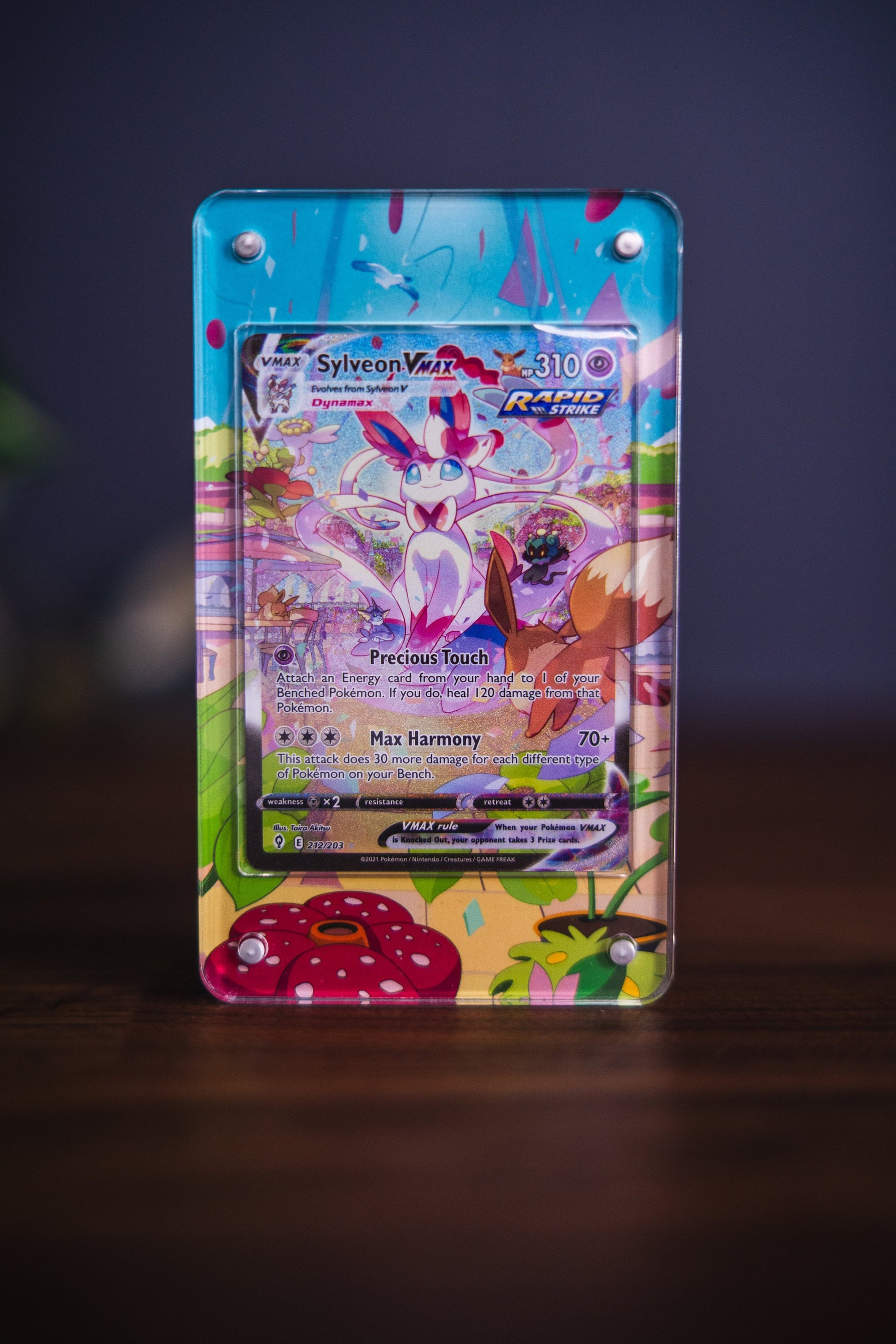 Sylveon VMAX Alternate Art Extended Custom Pokemon Card Display Case