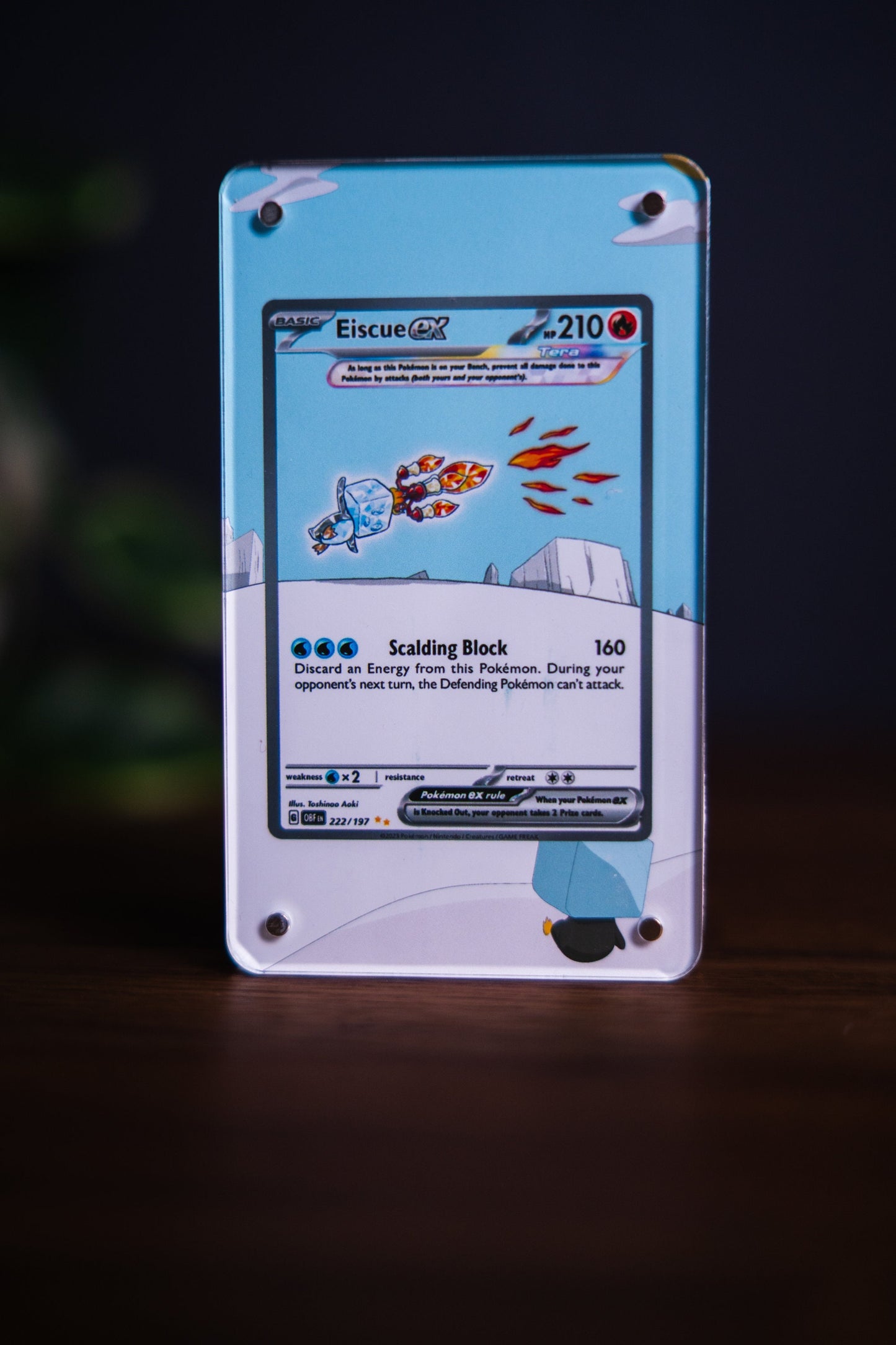 Eiscue ex SIR | Card Display Case Extended Art for Pokemon Card
