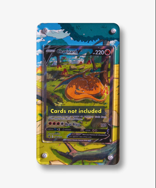 Charizard V UPC Promo | Card Display Case Extended Art for Pokemon Card