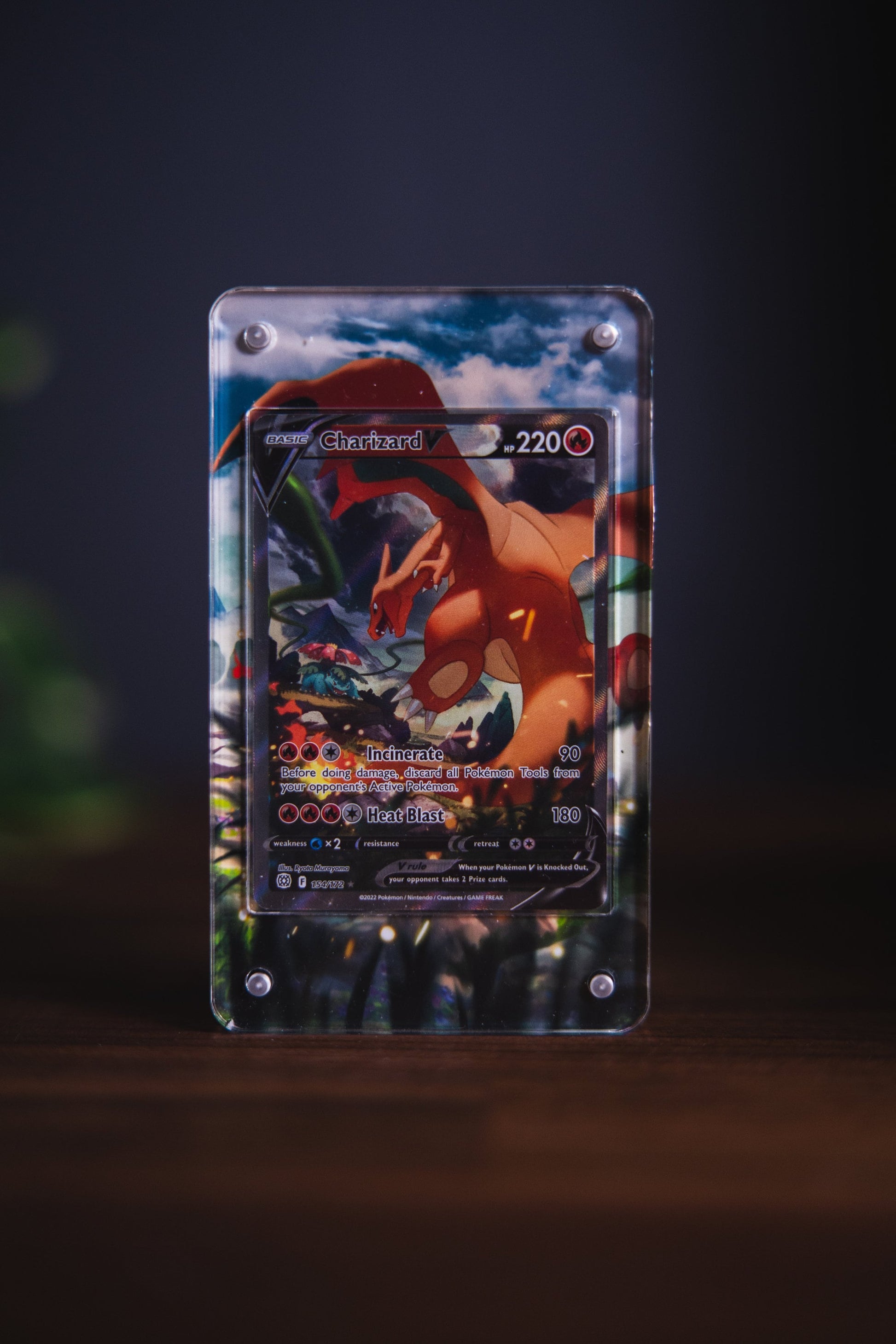 Charizard V Alternate Art | Card Display Case Extended Art for Pokemon Card