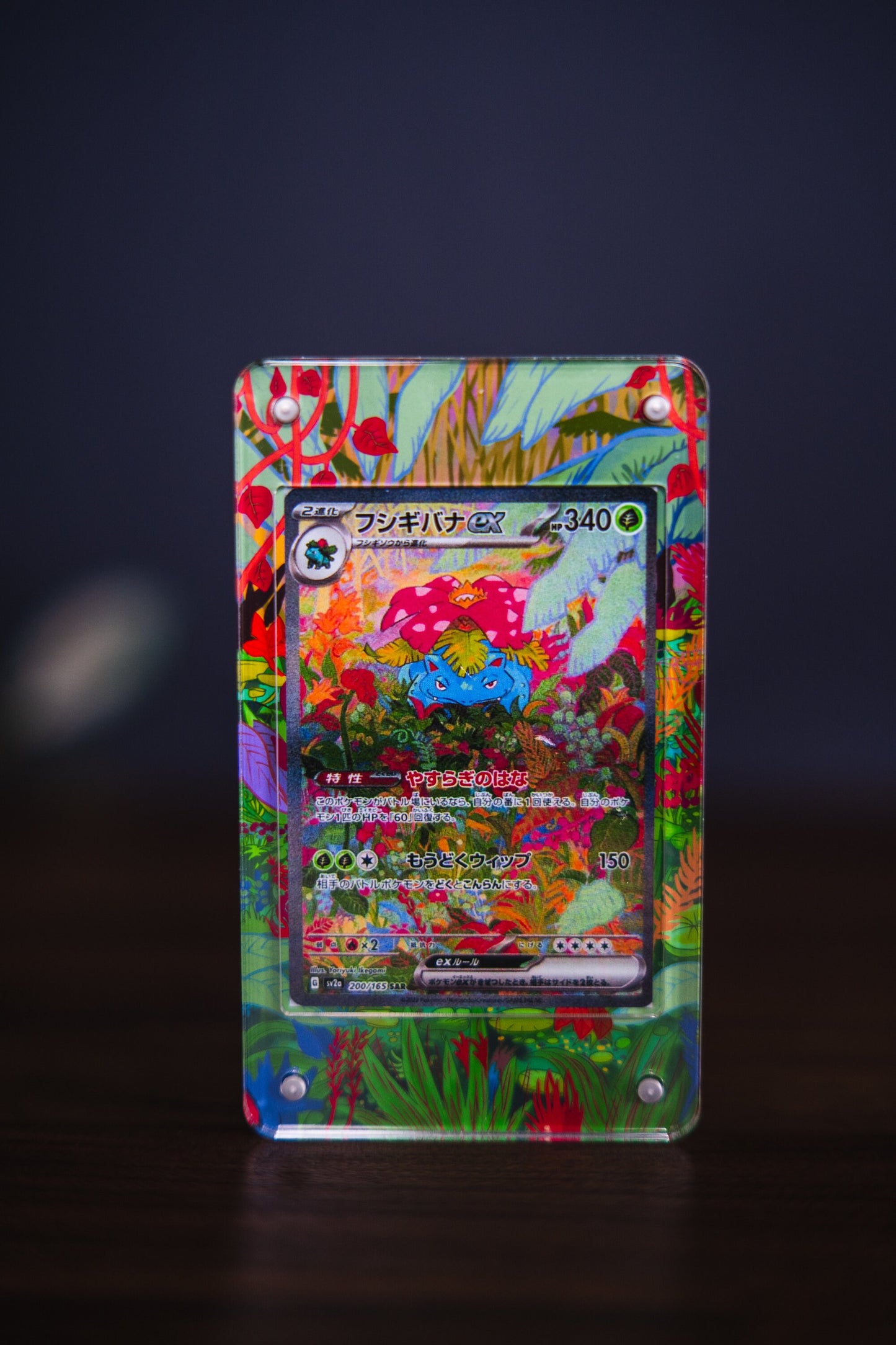 Venusaur ex 151 Special Illustration | Card Display Case Extended Art for Pokemon Card