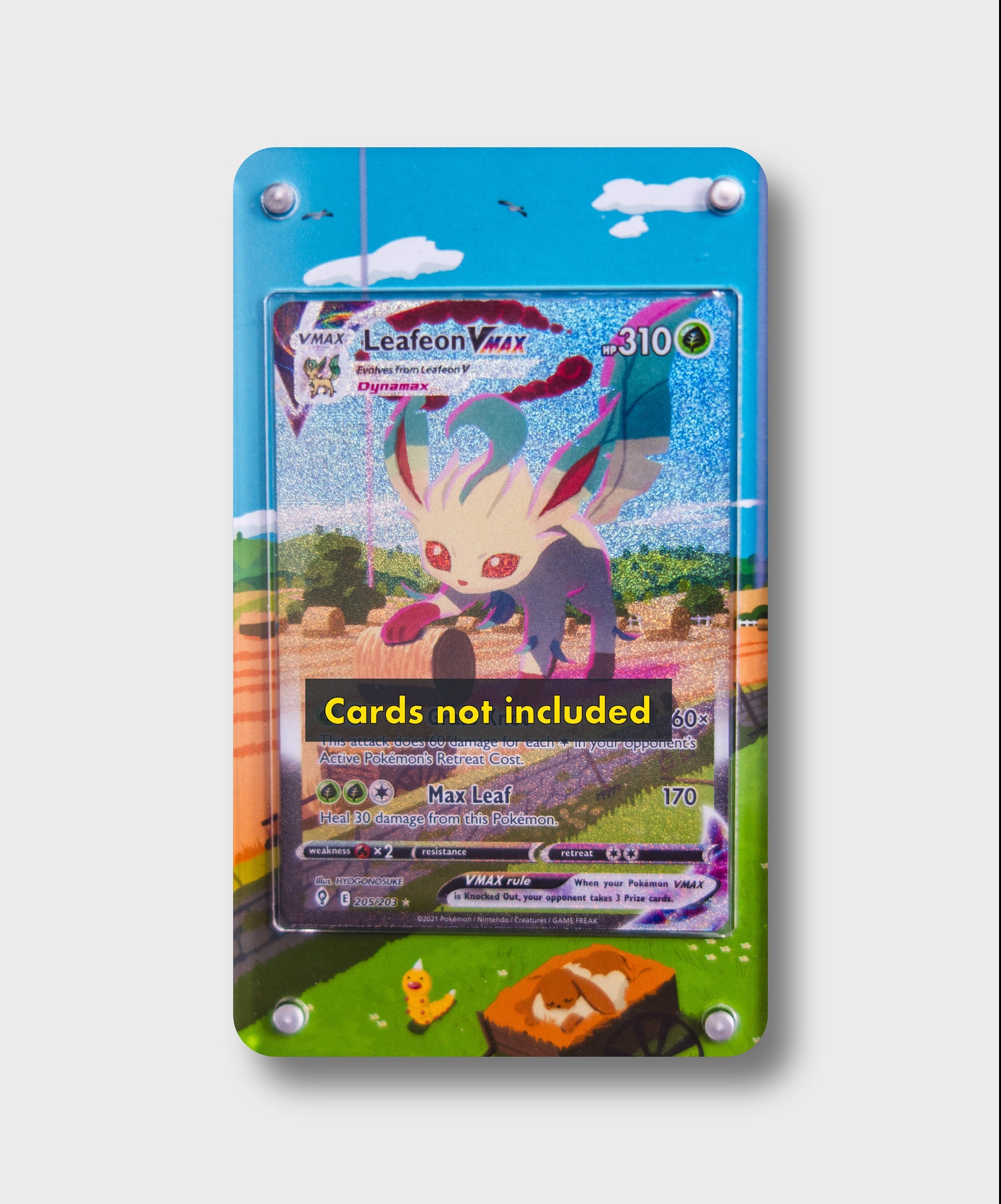Leafeon VMAX Alternate Art | Card Display Case Extended Art for Pokemon Card