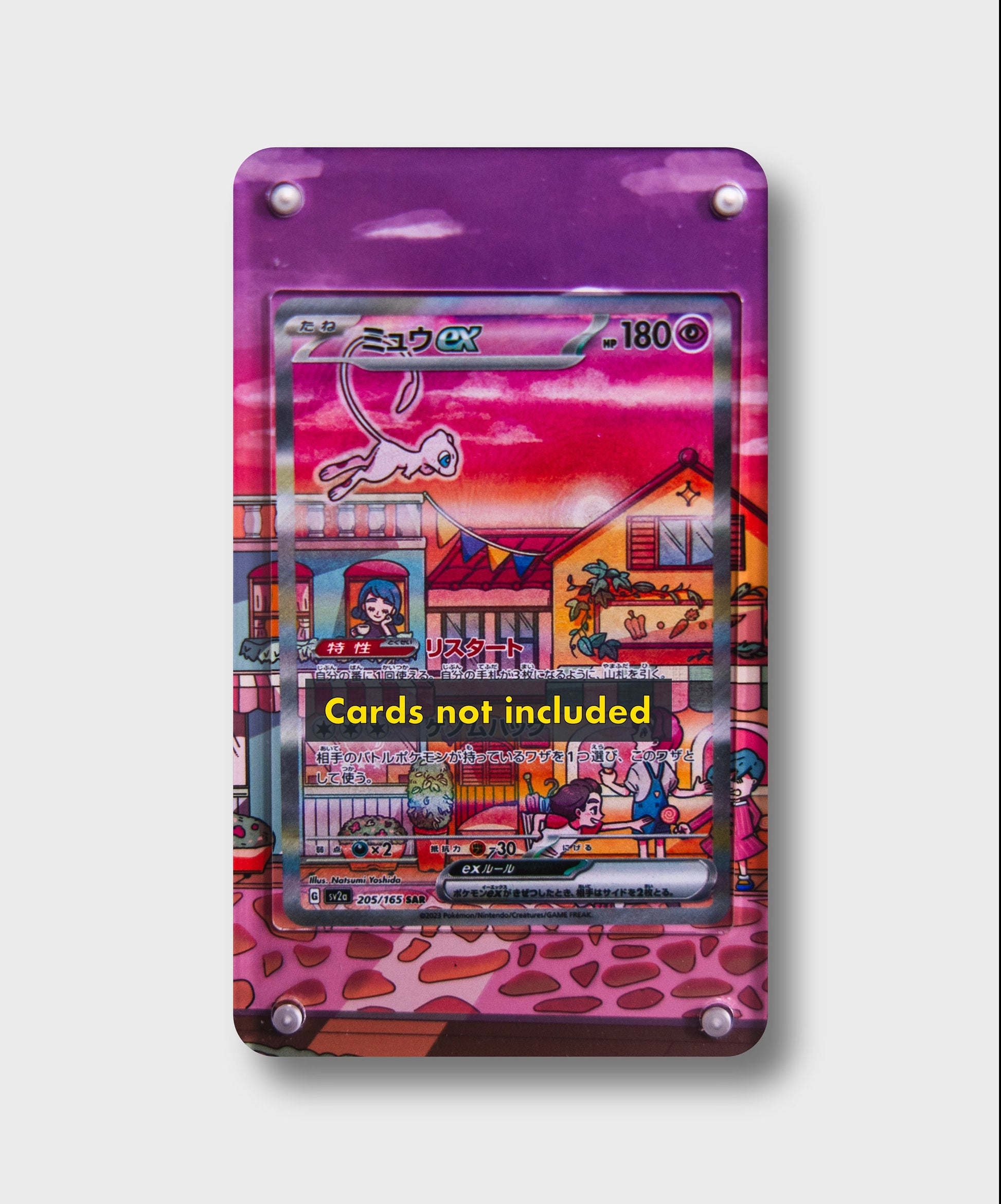 Mew ex Art Rare | Card Display Case Extended Art for Pokemon Card