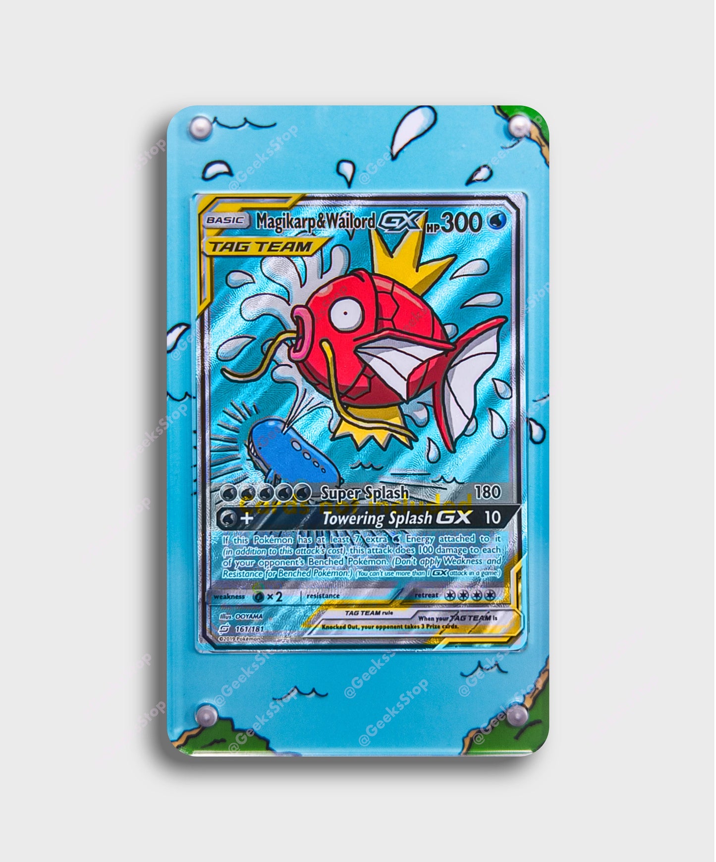 Magikarp & Wailord GX | Display Case Extended Art for Pokemon Card