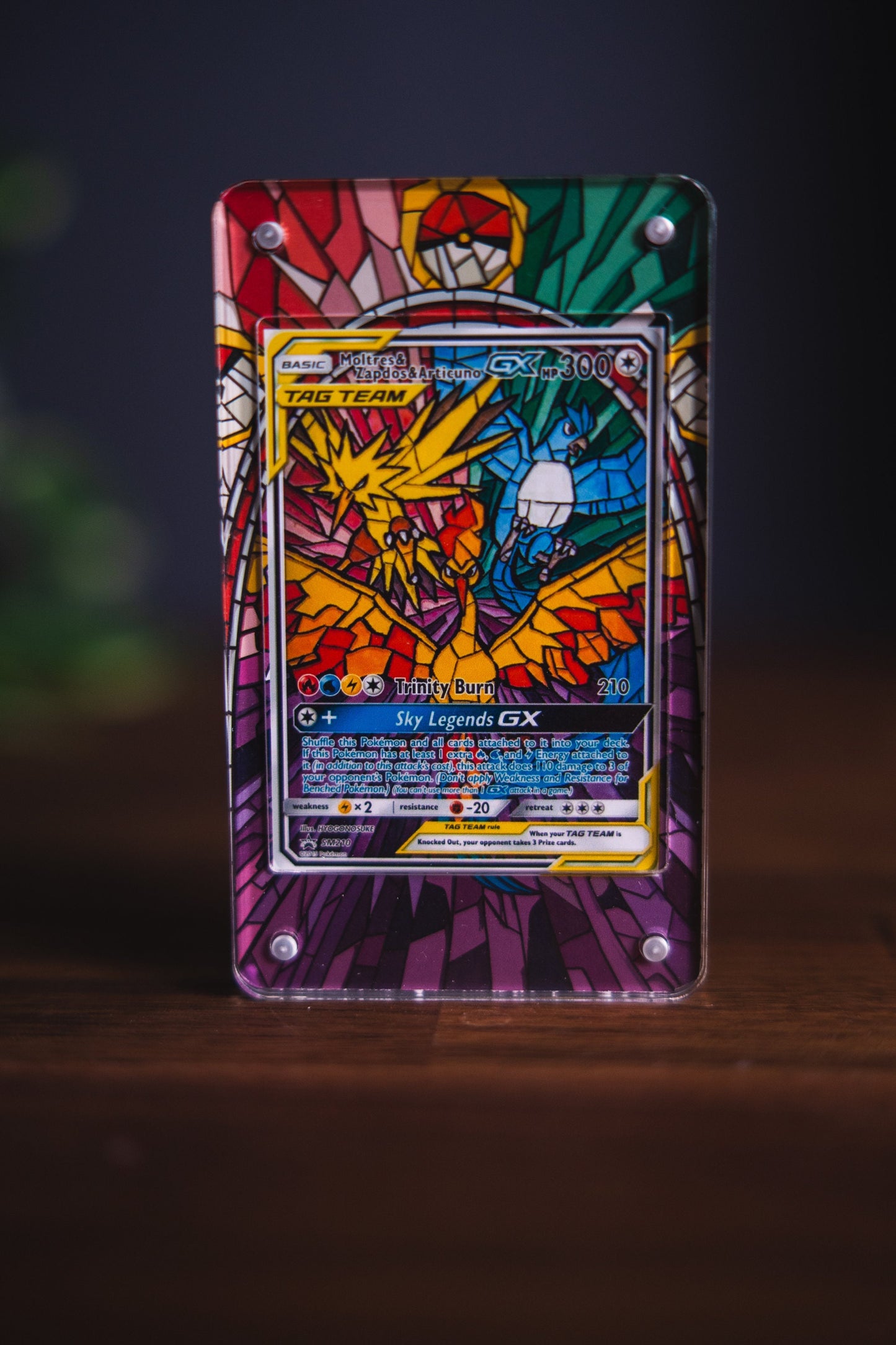 Moltres Zapdos & Articuno GX Promo | Card Display Case Extended Art for Pokemon Card