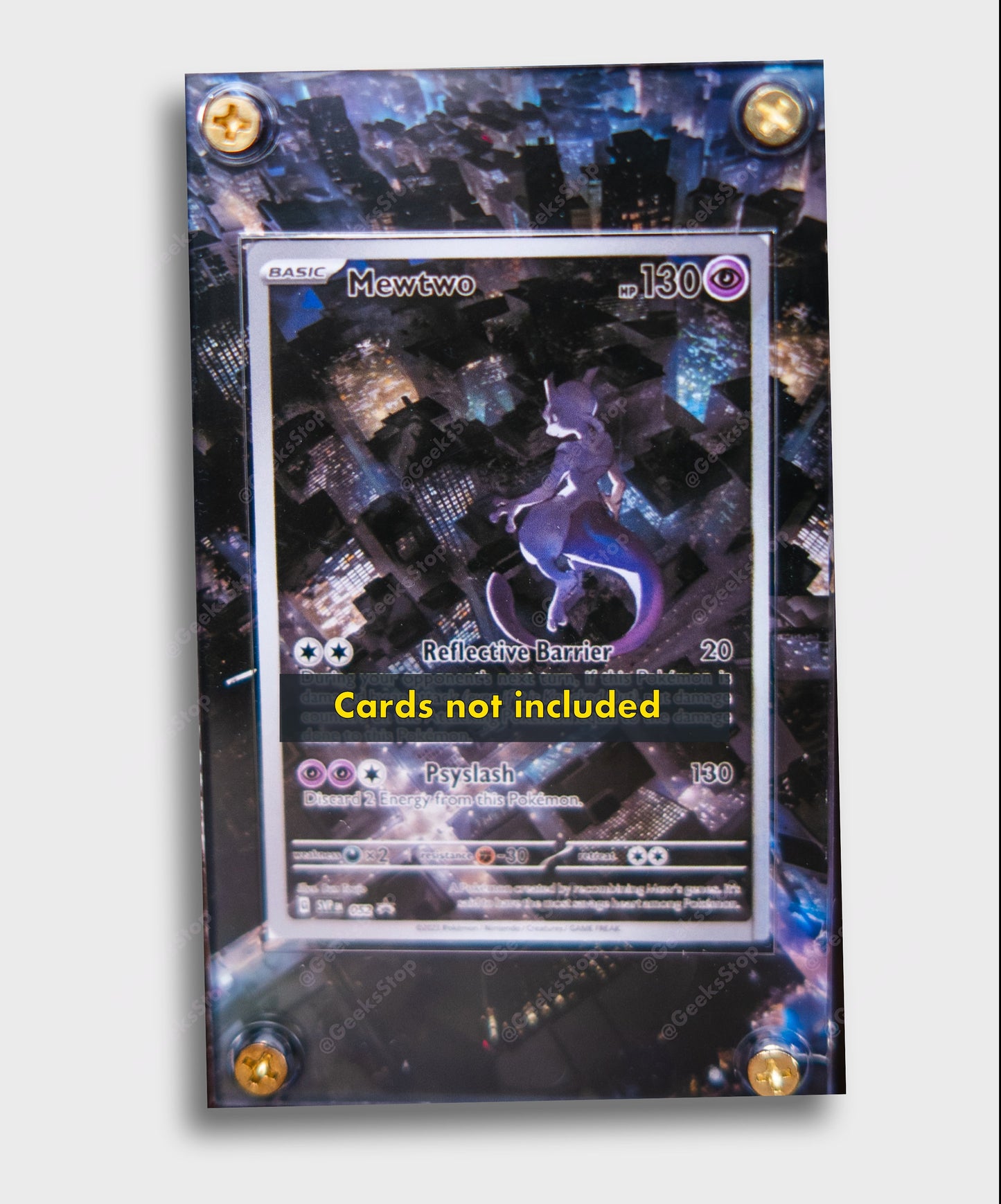 Mewtwo 151 Promo | Card Display Case Extended Art for Pokemon Card