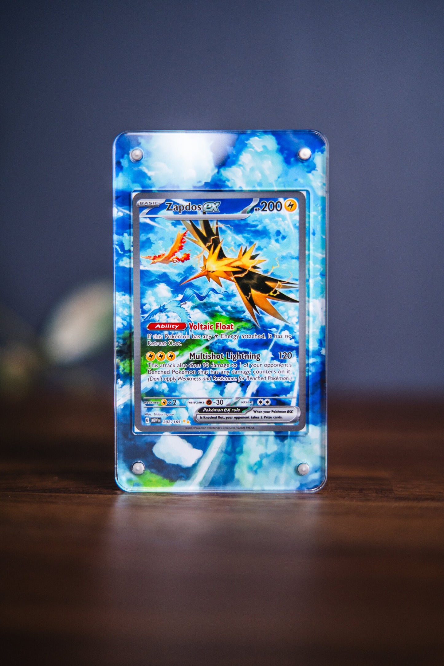 Zapdos ex 151 SIR | Card Display Case Extended Art for Pokemon Card