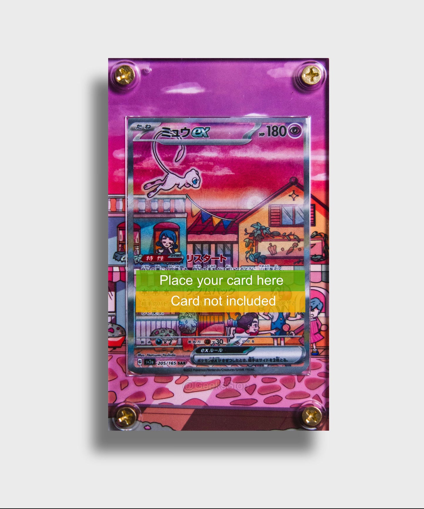 Mew ex Art Rare | Card Display Case Extended Art for Pokemon Card
