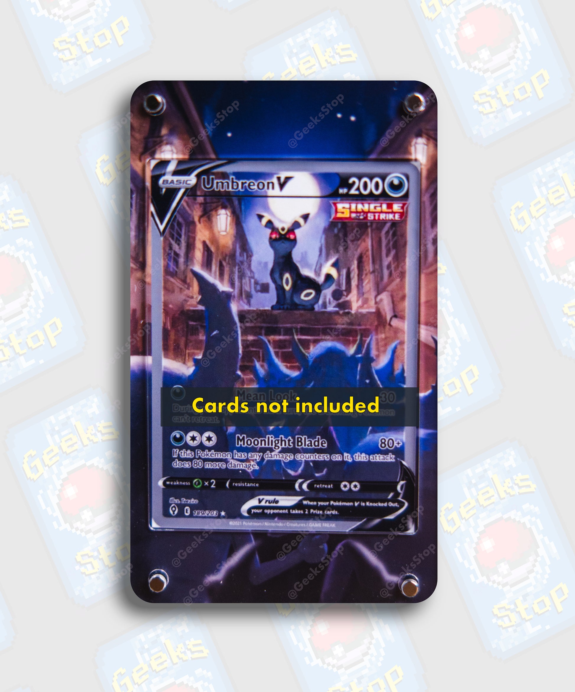Umbreon V Alternate Art | Card Display Case Extended Art for Pokemon Card
