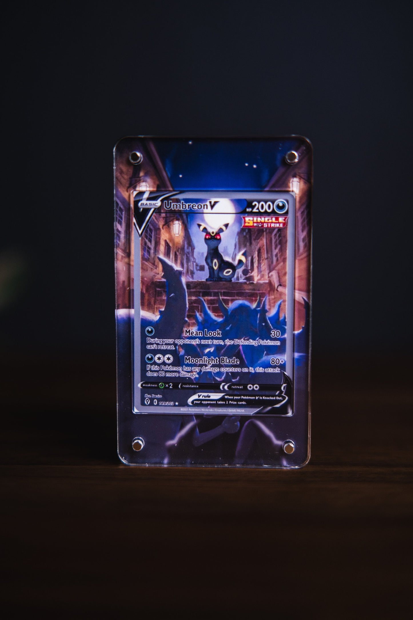 Umbreon V Alternate Art | Card Display Case Extended Art for Pokemon Card