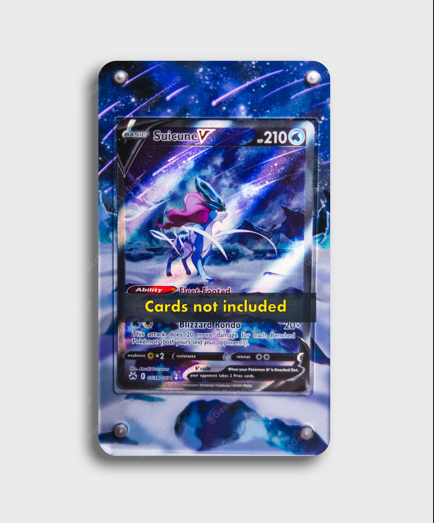 Suicune V | Card Display Case Extended Art for Pokemon Card