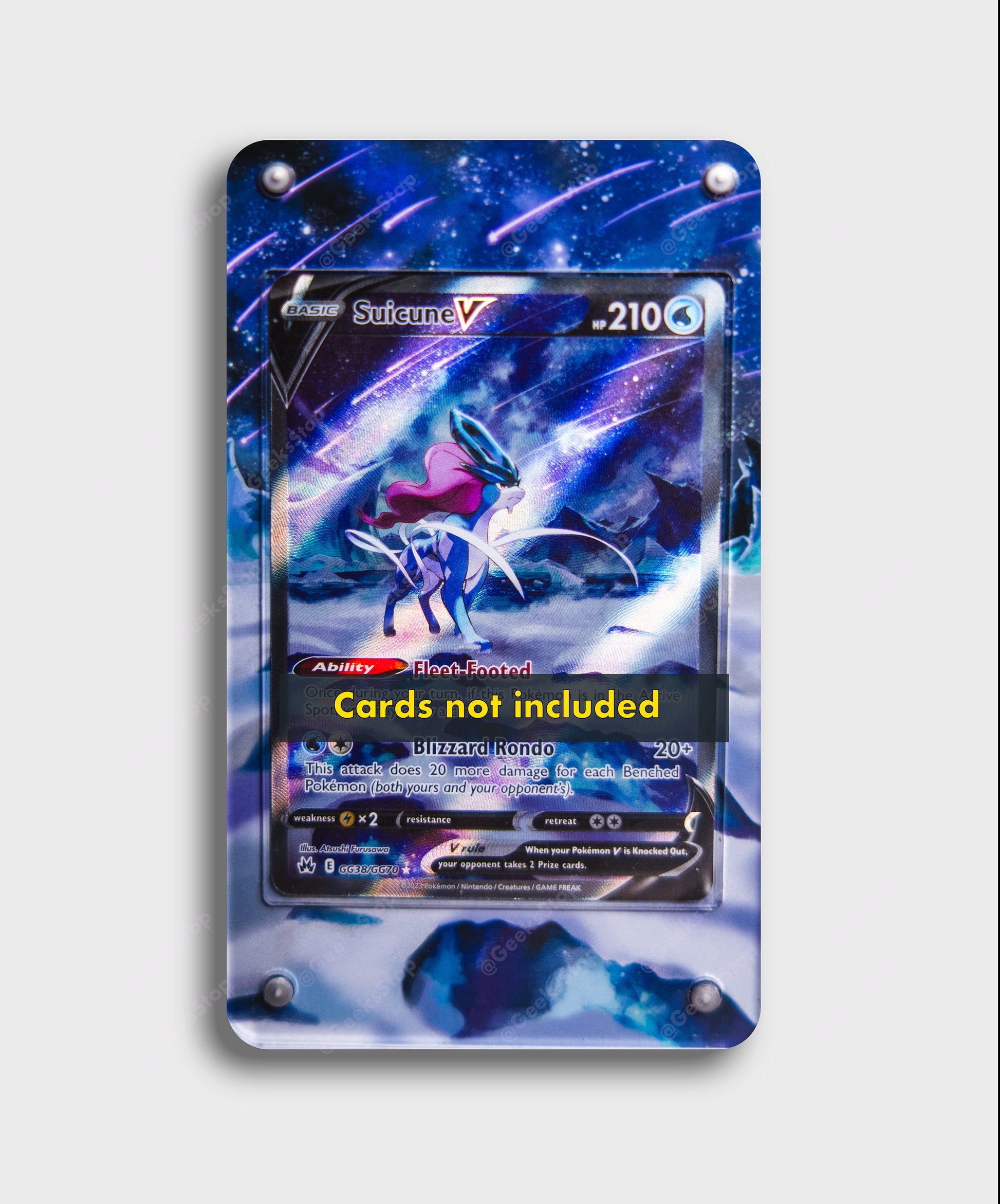 Suicune V | Card Display Case Extended Art for Pokemon Card