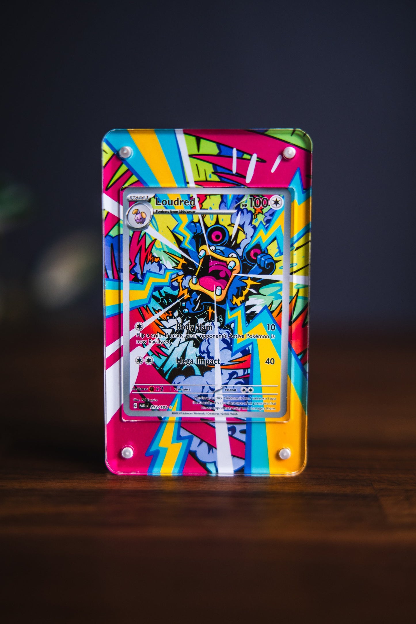Loudred IR | Card Display Case Extended Art for Pokemon Card