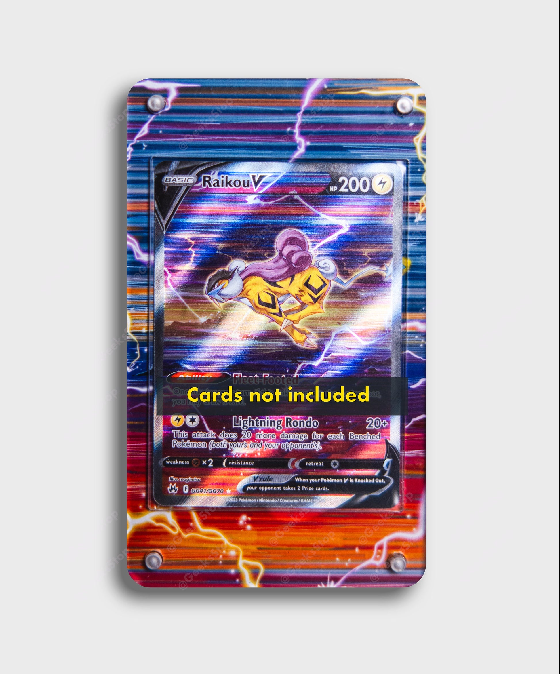Raikou V | Card Display Case Extended Art for Pokemon Card