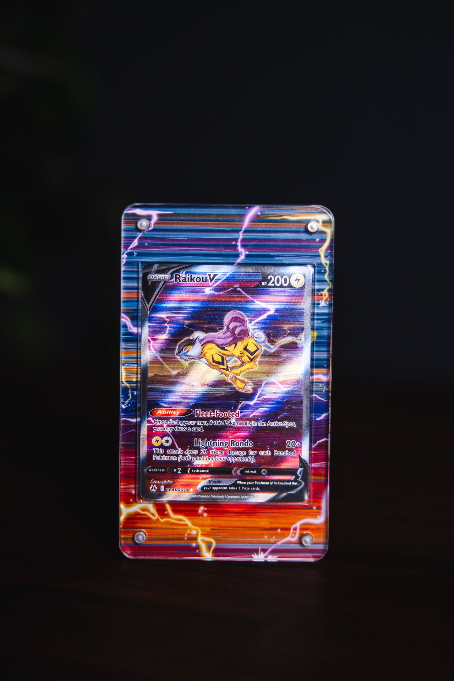 Raikou V | Card Display Case Extended Art for Pokemon Card
