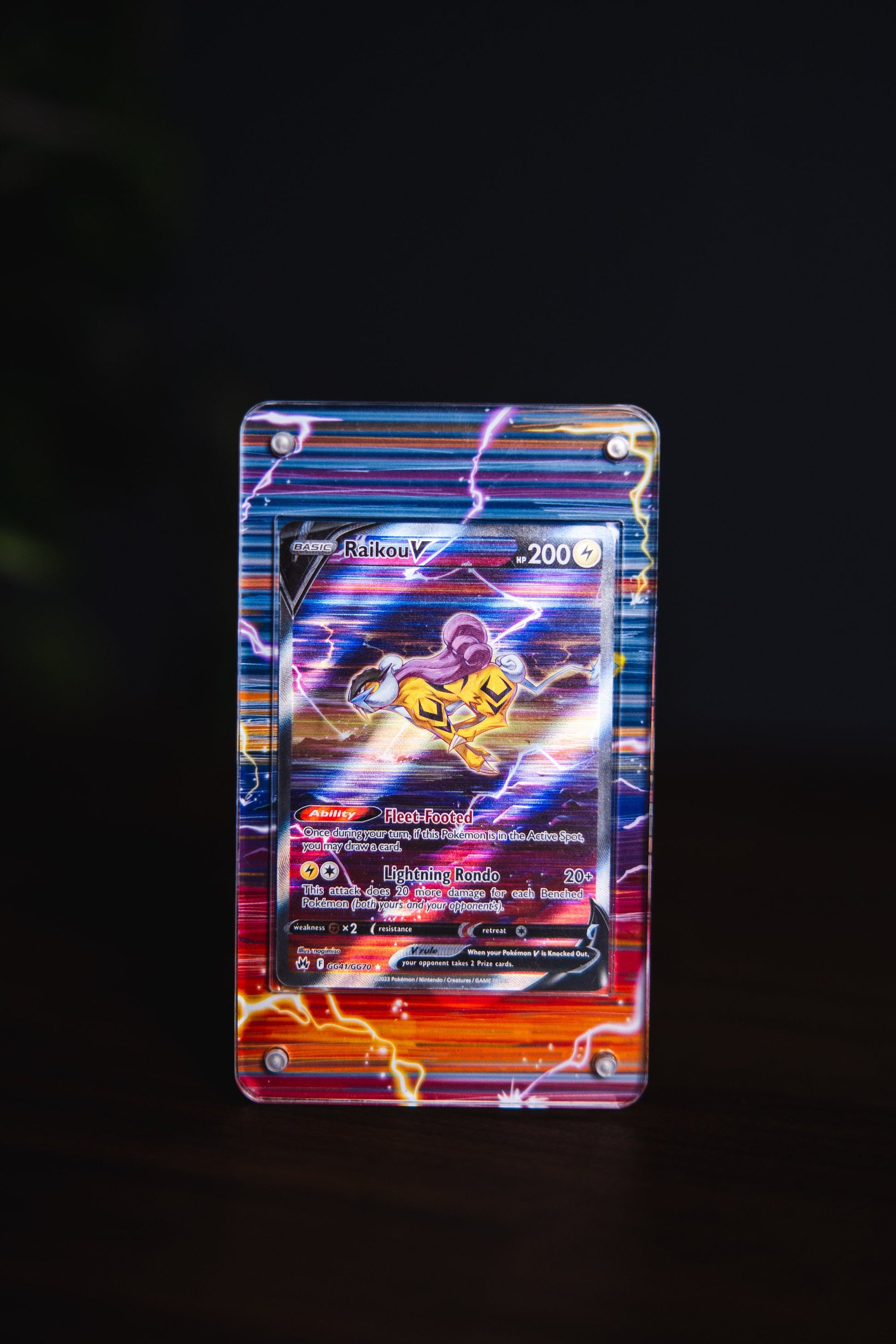 Raikou V | Card Display Case Extended Art for Pokemon Card