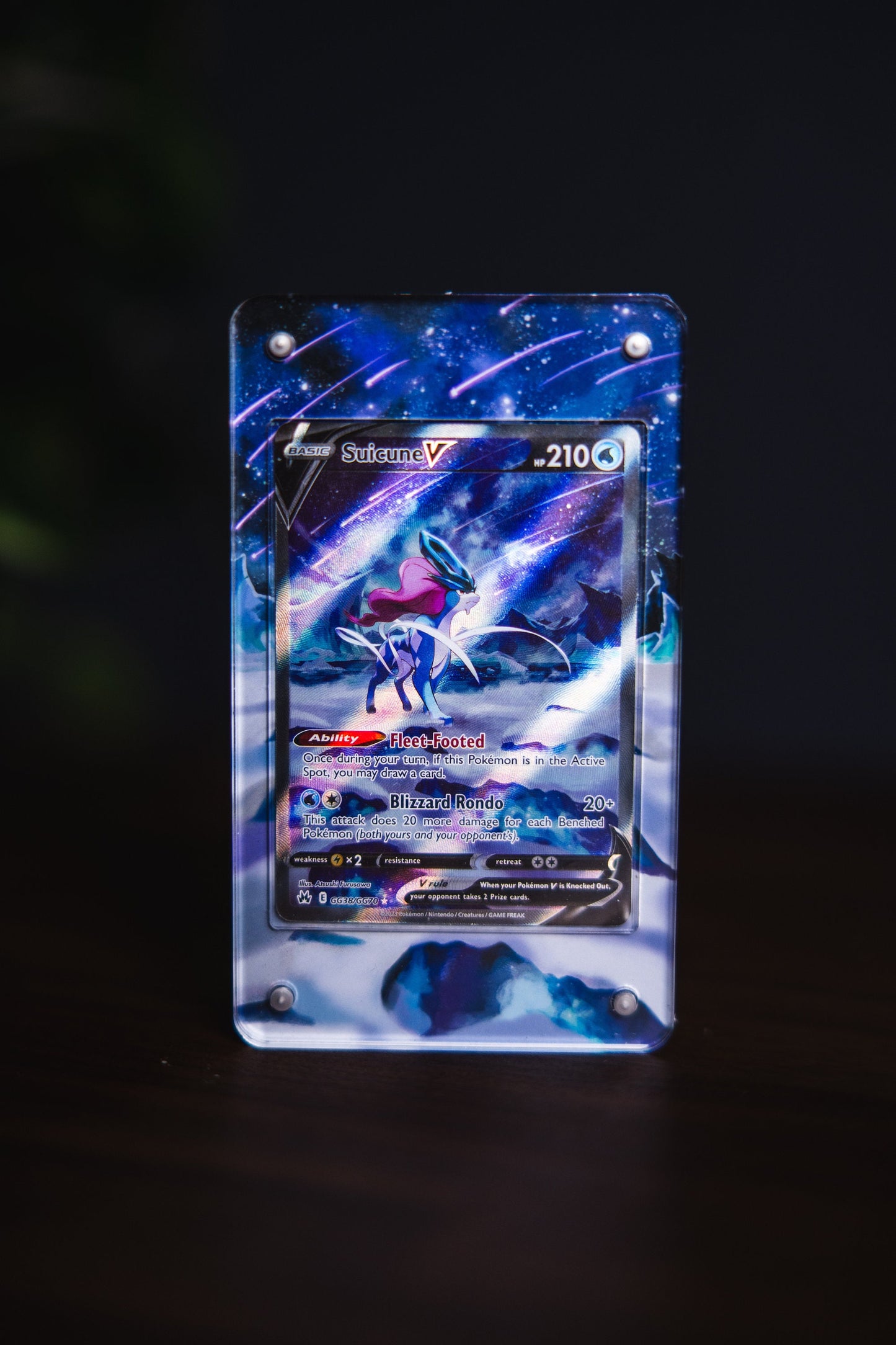 Suicune V | Card Display Case Extended Art for Pokemon Card