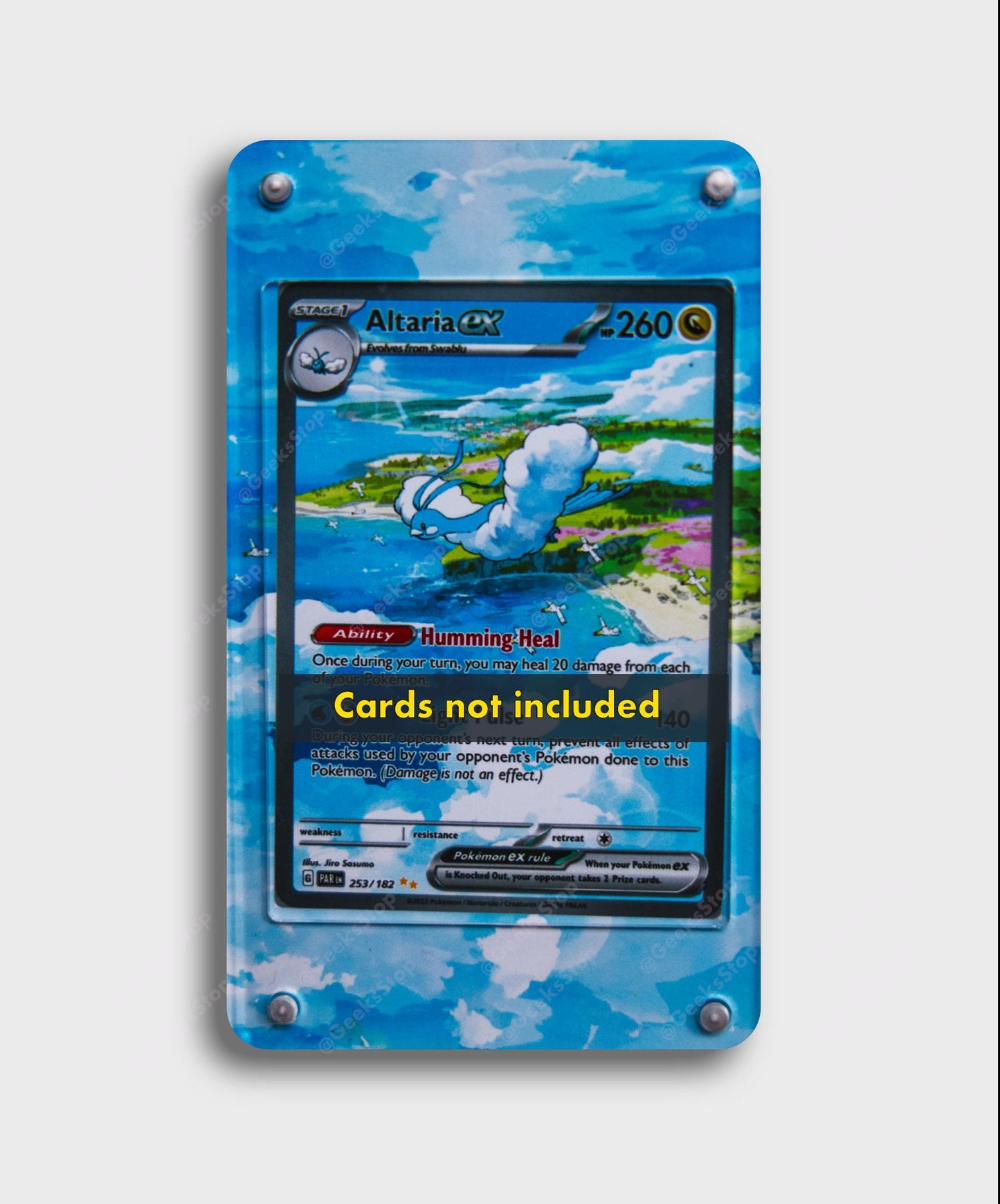 Altaria ex SIR | Display Case Extended Art for Pokemon Card