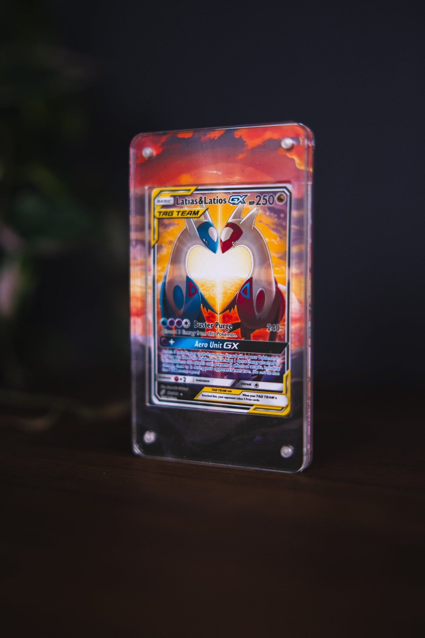 Latias Latios GX | Card Display Case Extended Art for Pokemon Card