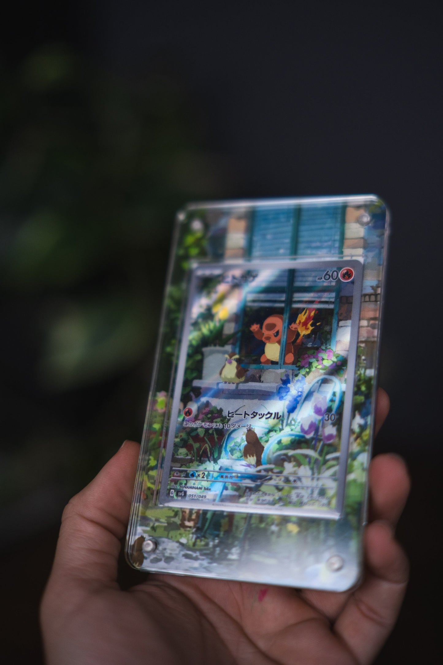 Charmander ETB Promo | Card Display Case Extended Art for Pokemon Card