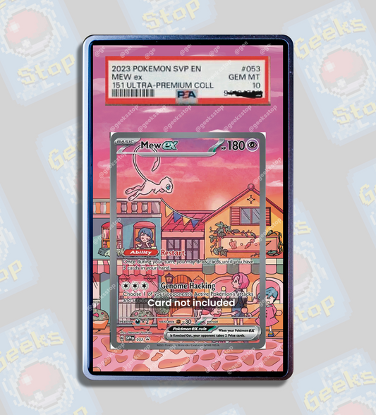 Mew ex 151 SAR Promo PSA CGC Beckett | Extended Art Display Case for Pokemon Card