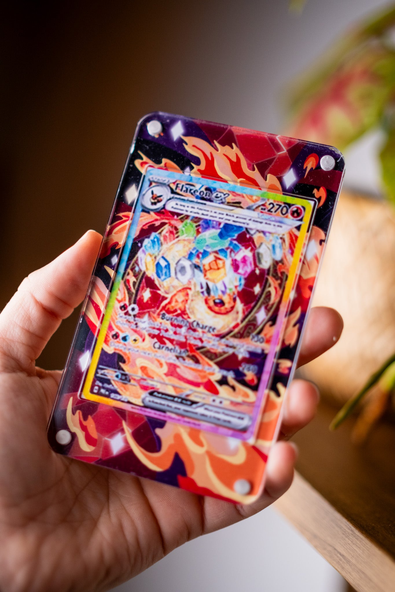 Flareon ex SAR | Display Case Extended Art for Pokemon Card