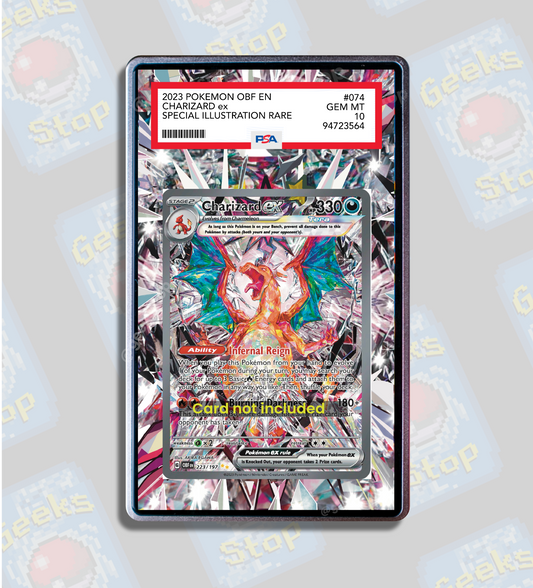 Charizard ex SAR PSA BGS | Extended Art Display Case for Pokemon Card