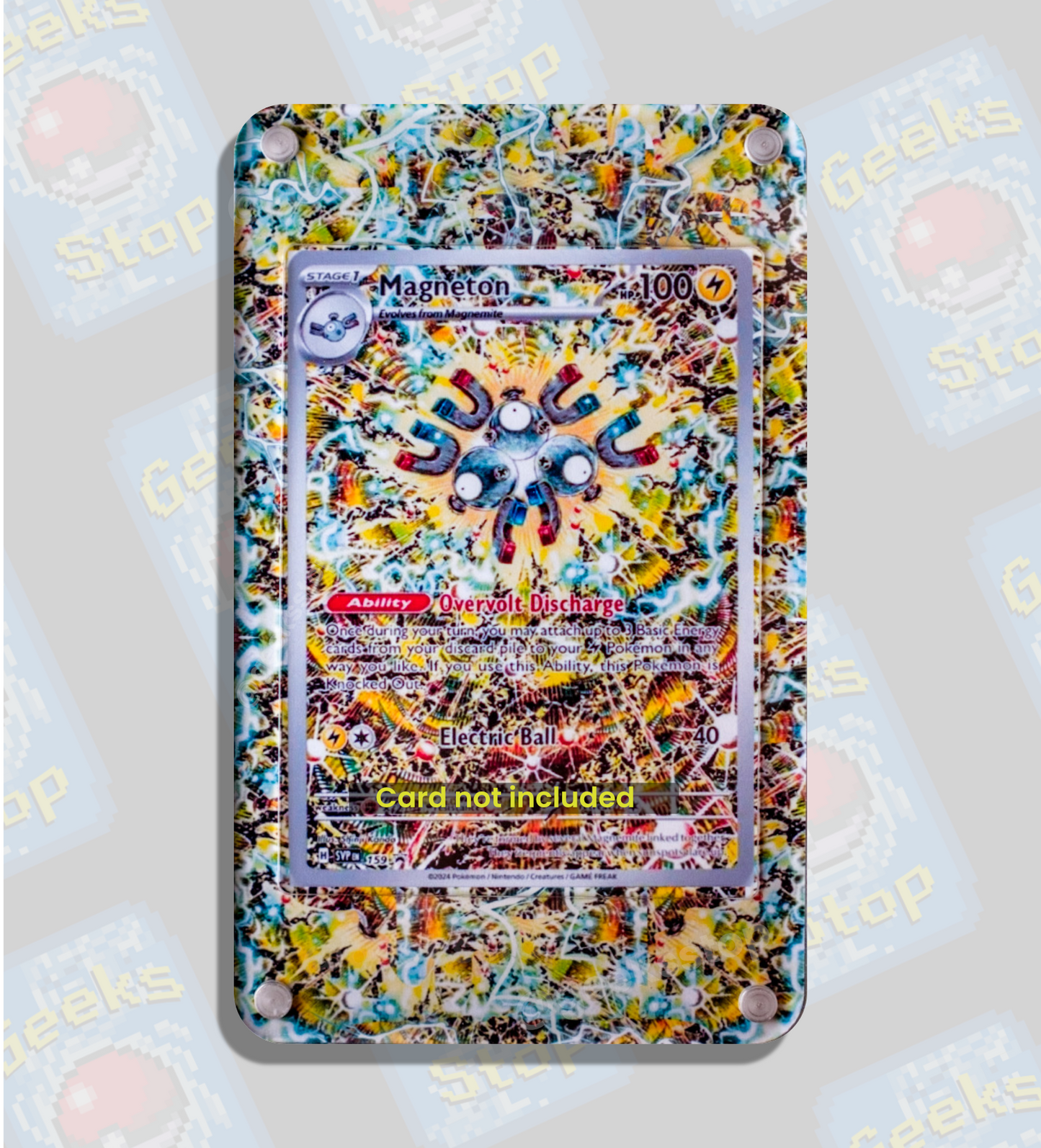 Magneton Surging Sparks Promo | Extended Art Display Case for Pokémon Card