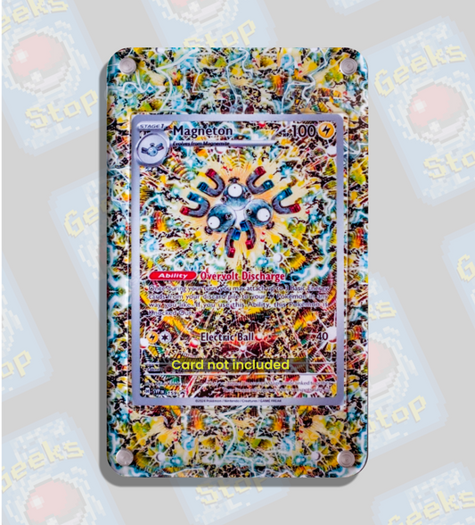 Magneton Surging Sparks Promo | Extended Art Display Case for Pokémon Card