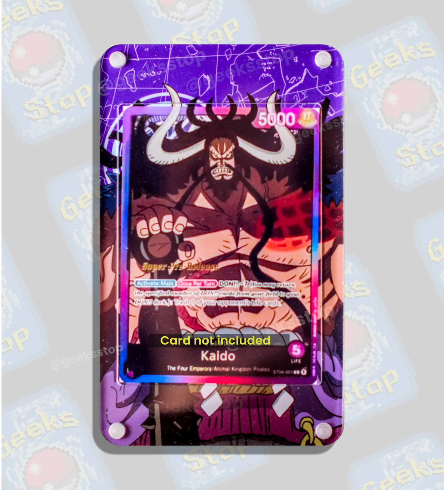 Kaido Super Pre-Release | Display Case Extended Art for One Piece Card